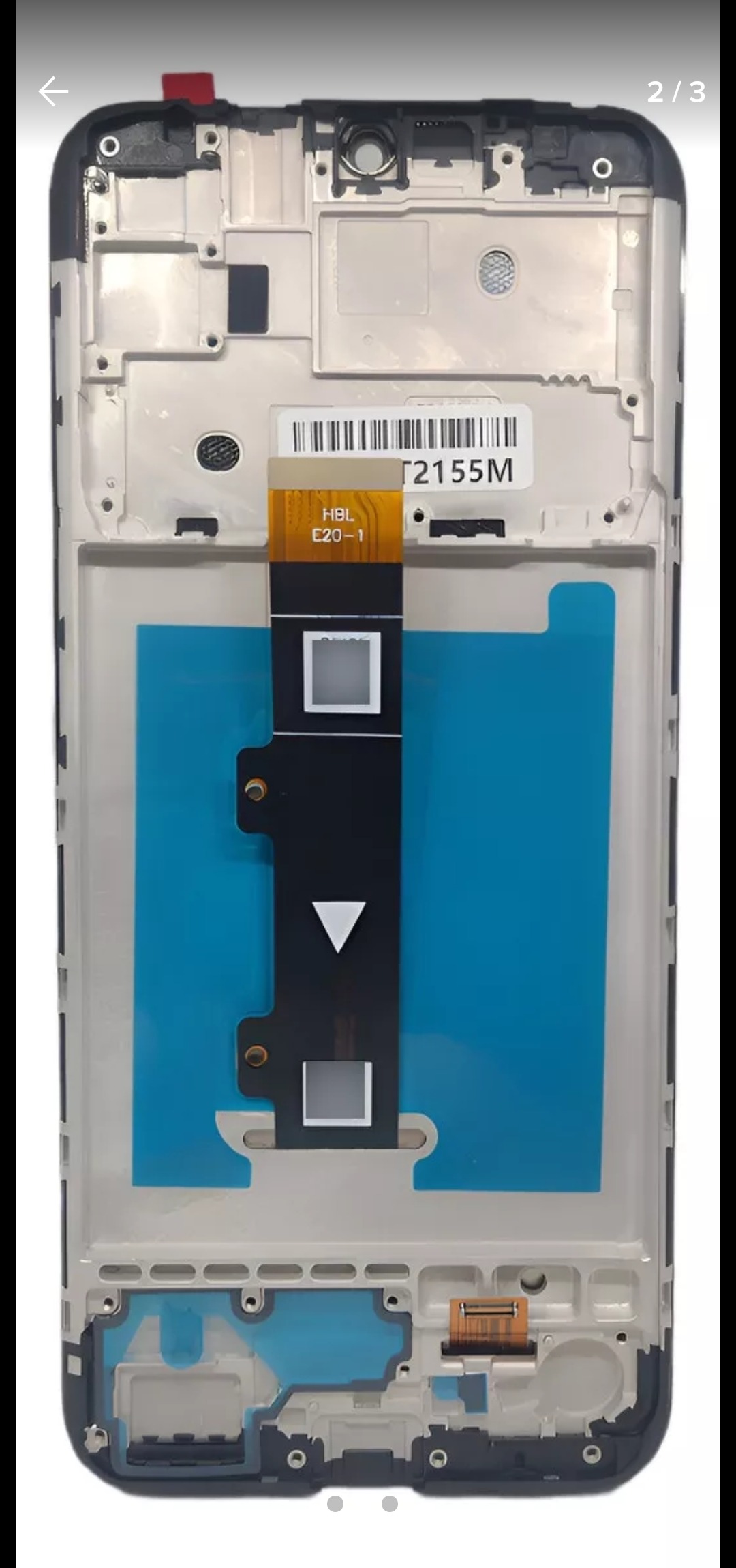 modulo moto e20  con marco 
