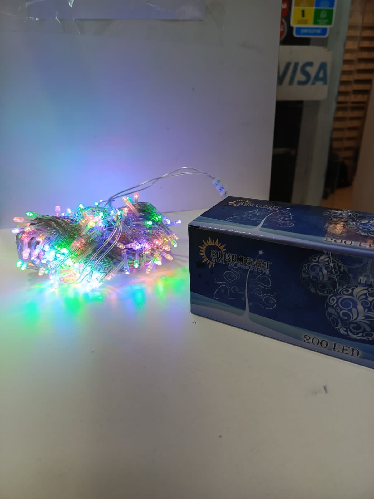 luz navideña led x200 multicolor