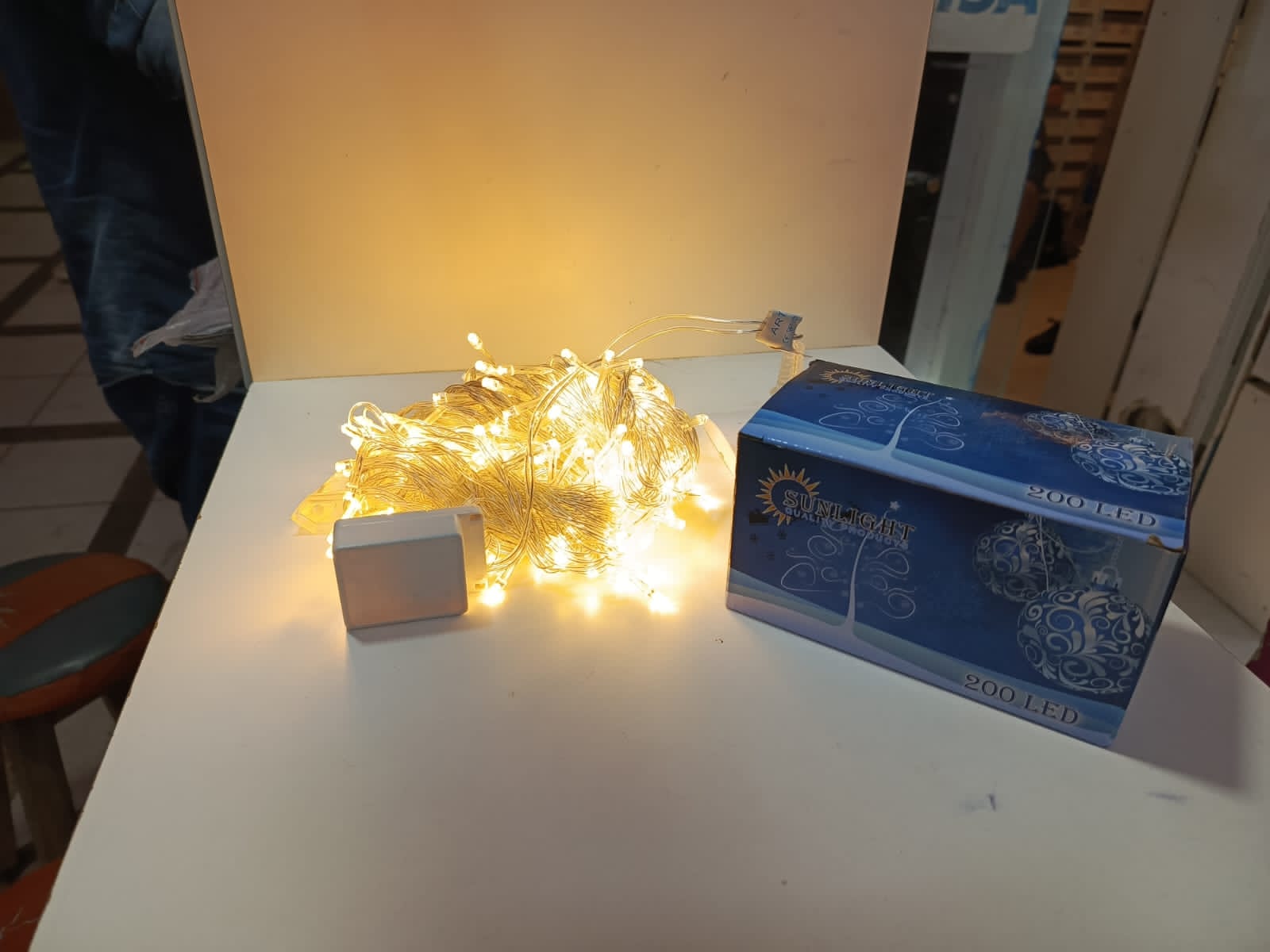 luz navideña led x200 calido