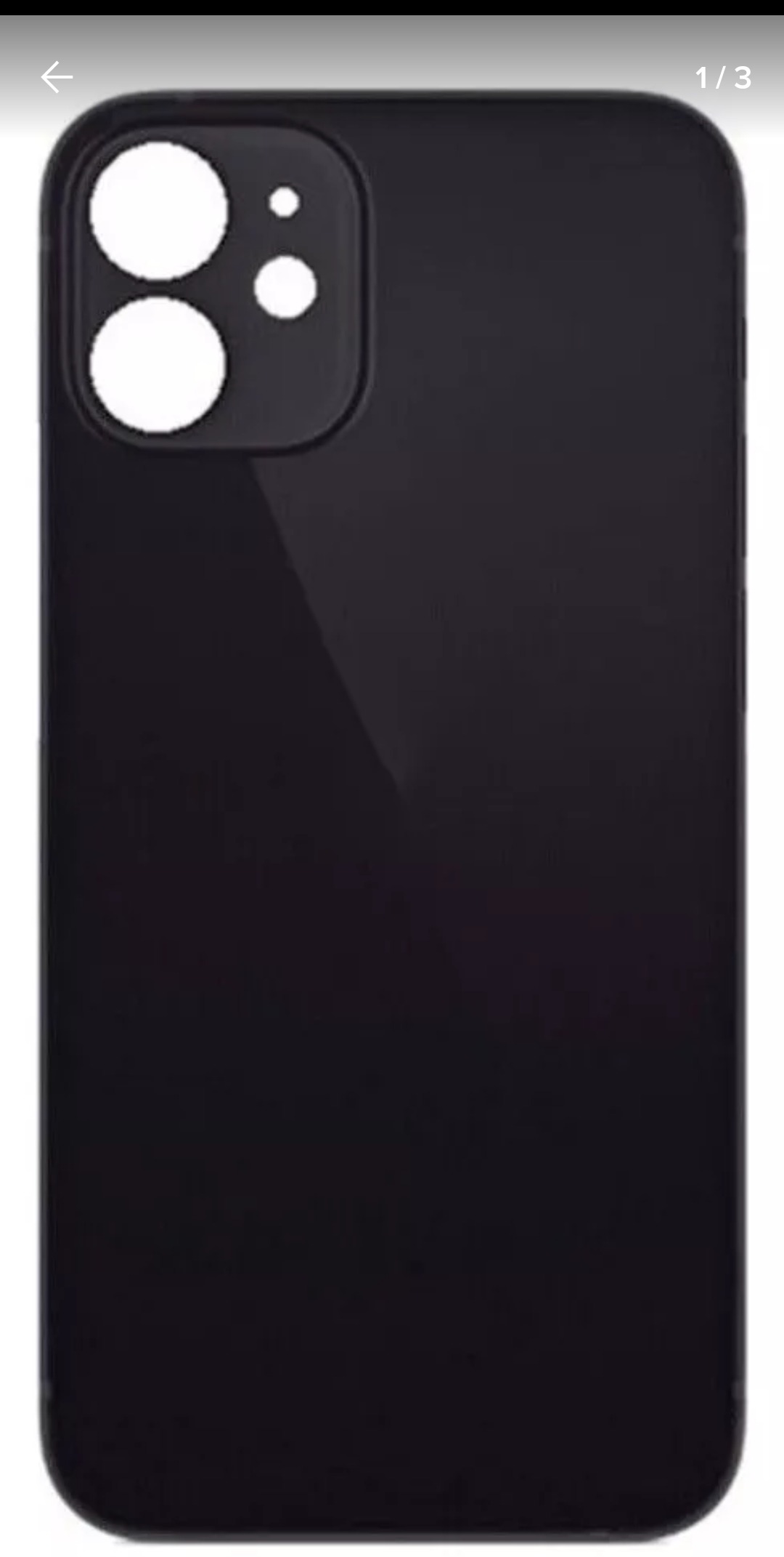 tapa iphone 11 negro