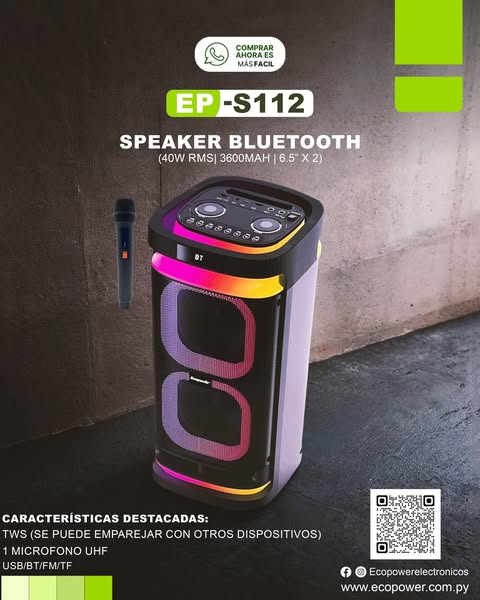 Parlante Ecopower Ep S112
