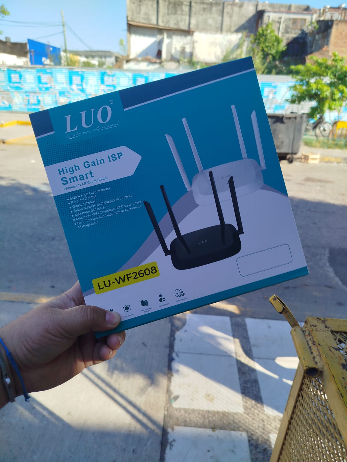 router LUO WF-2608 4 antenas