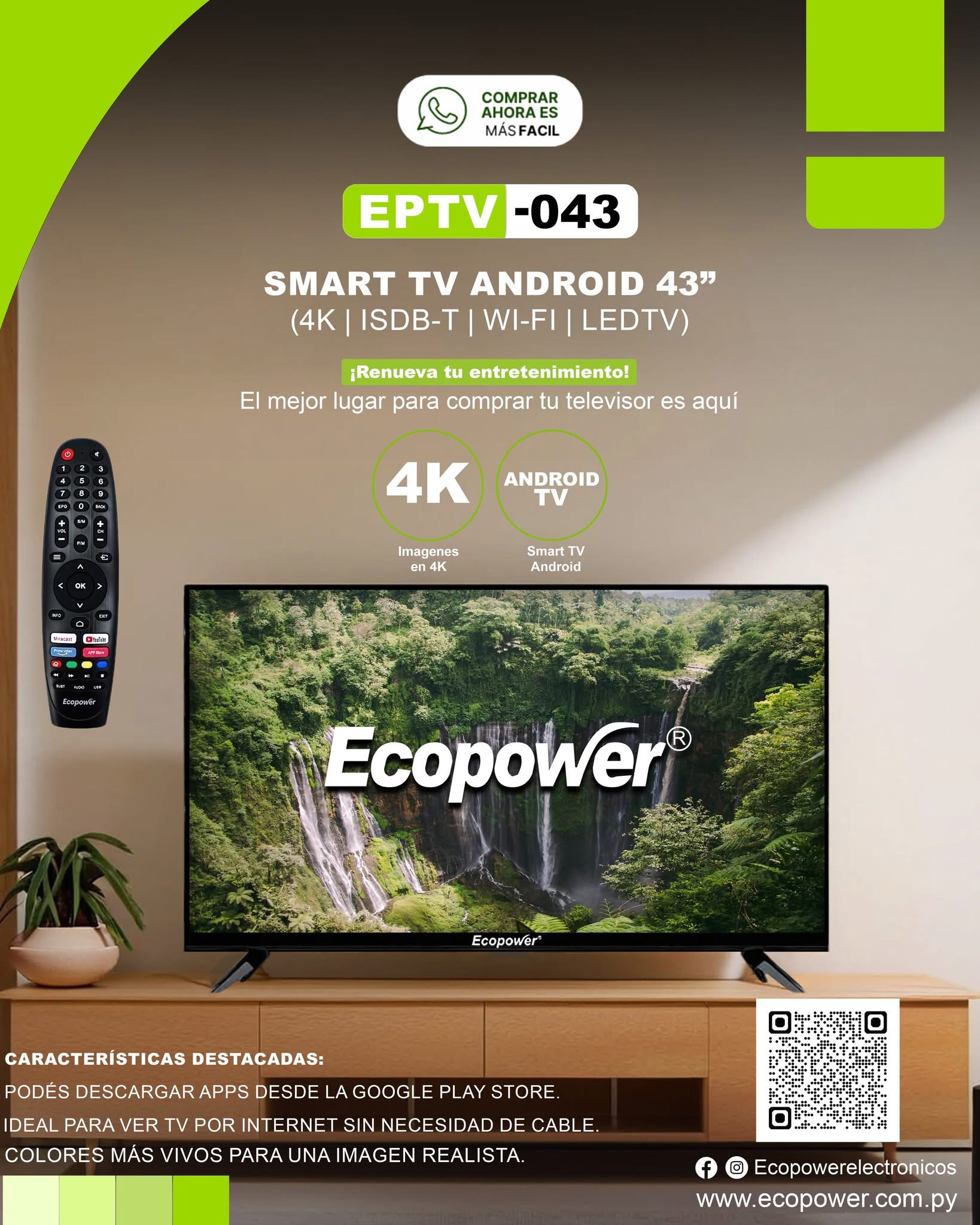 SMART TV 43 ecopower
