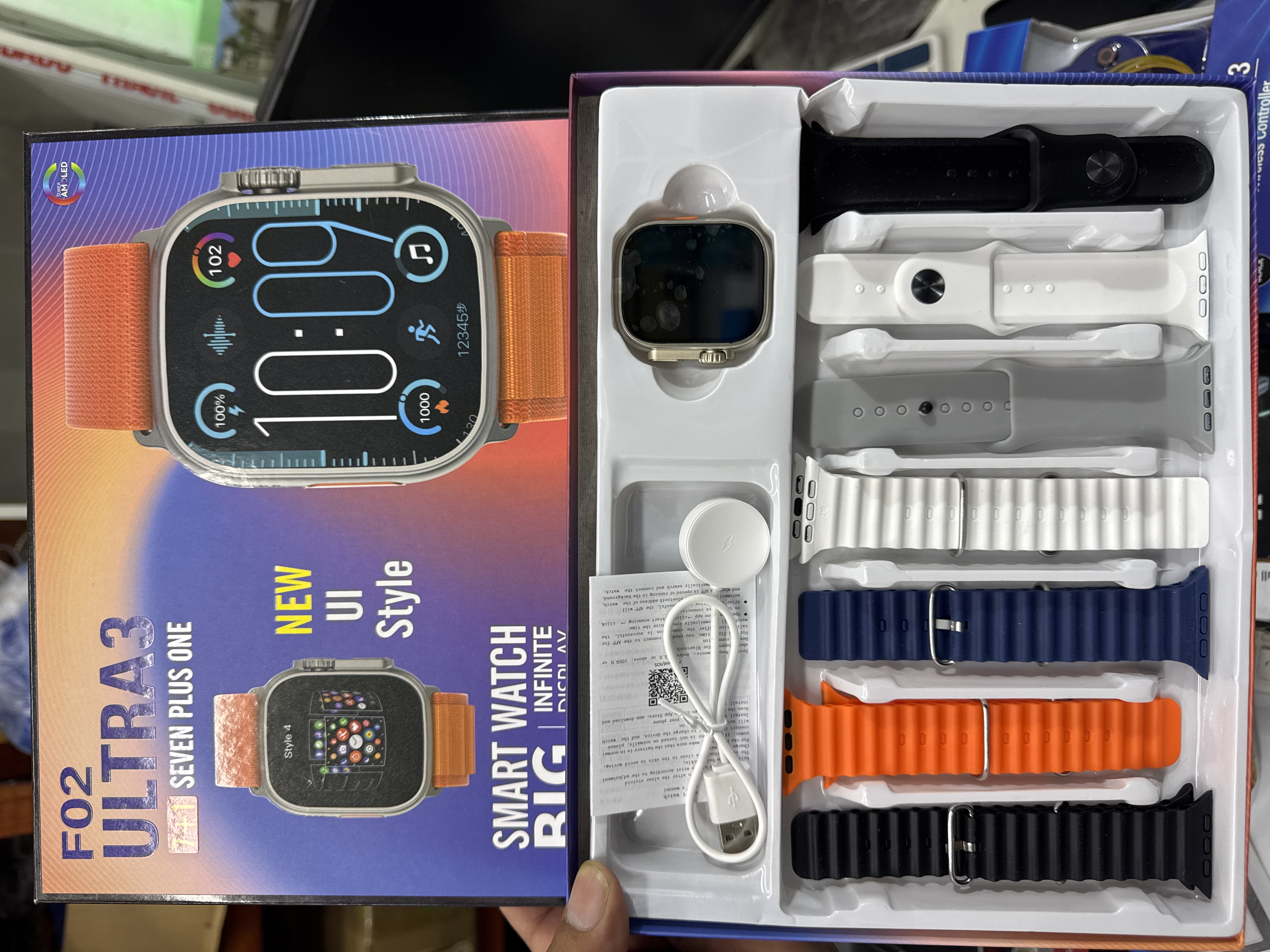 COMBO RELOJ SMART WATCH F02 7 EN 1