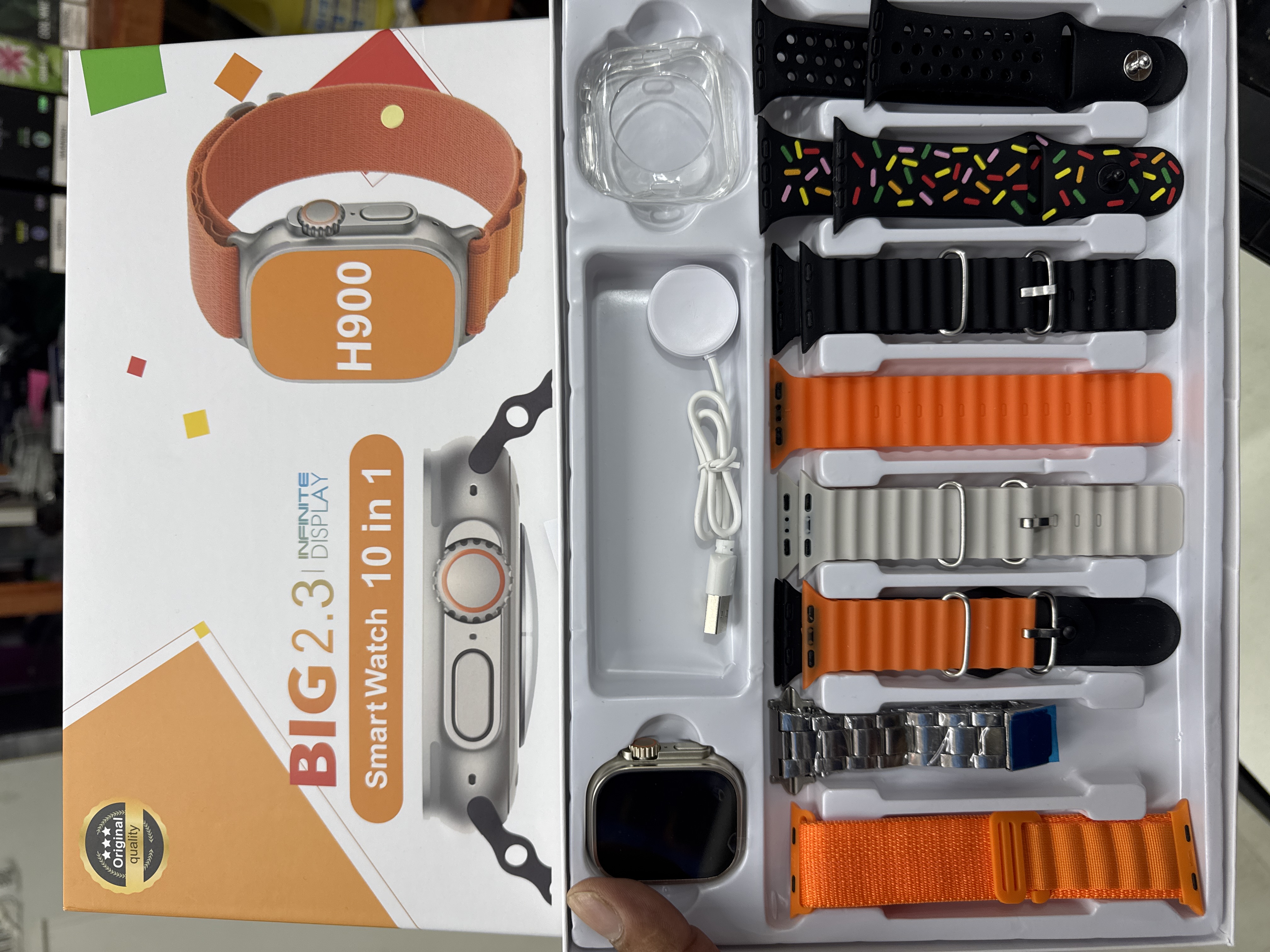 COMBO RELOJ SMART WATCH H900 10 EN 1