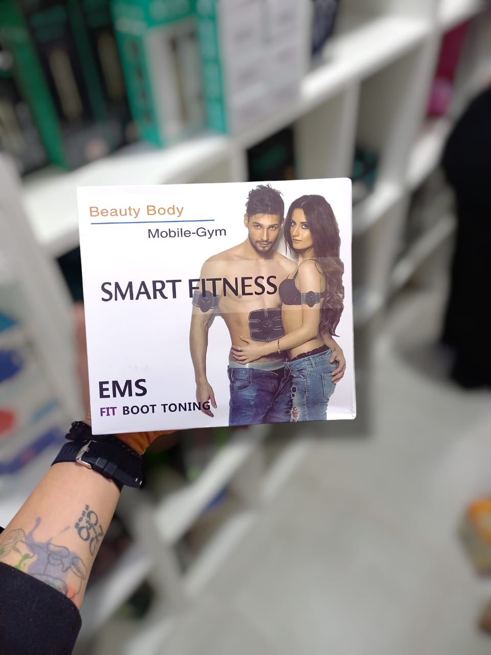 MINI MASAJEADOR ADESIVO ABDOMEN