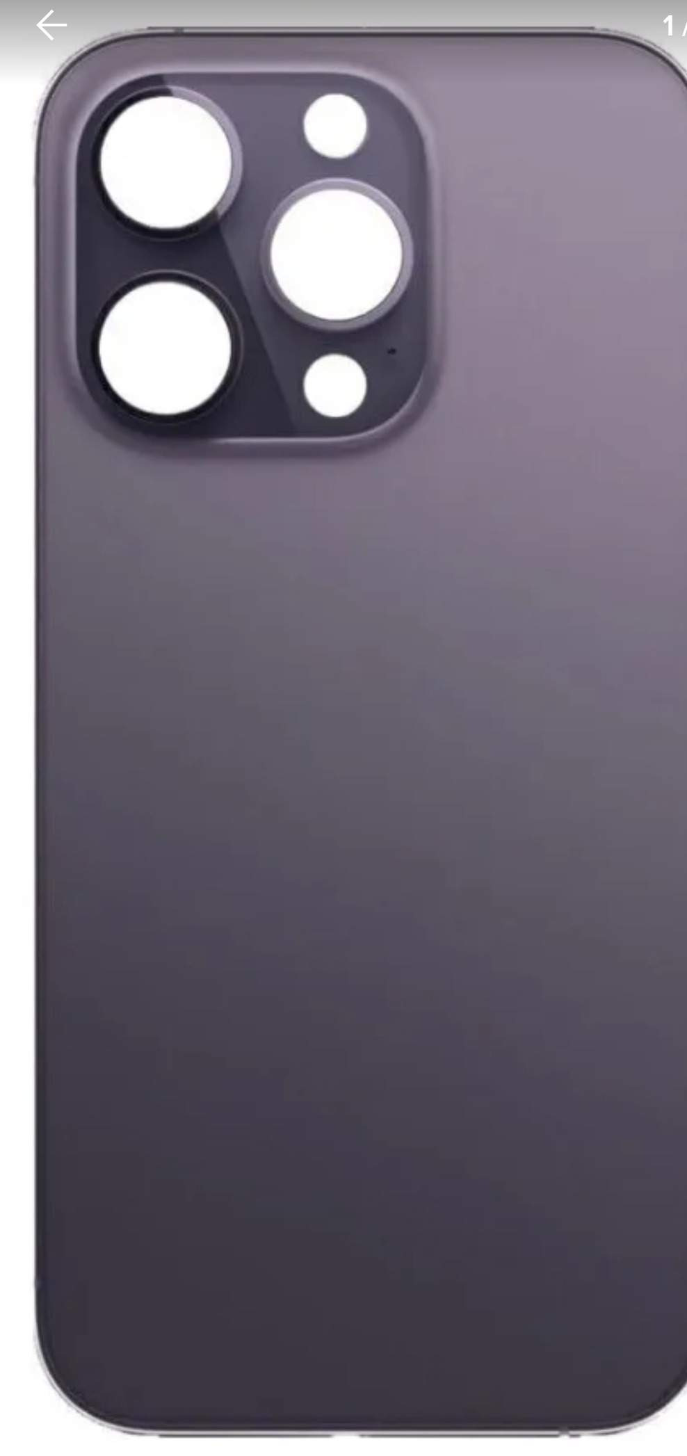 tapa iphone 14 pro max purpura