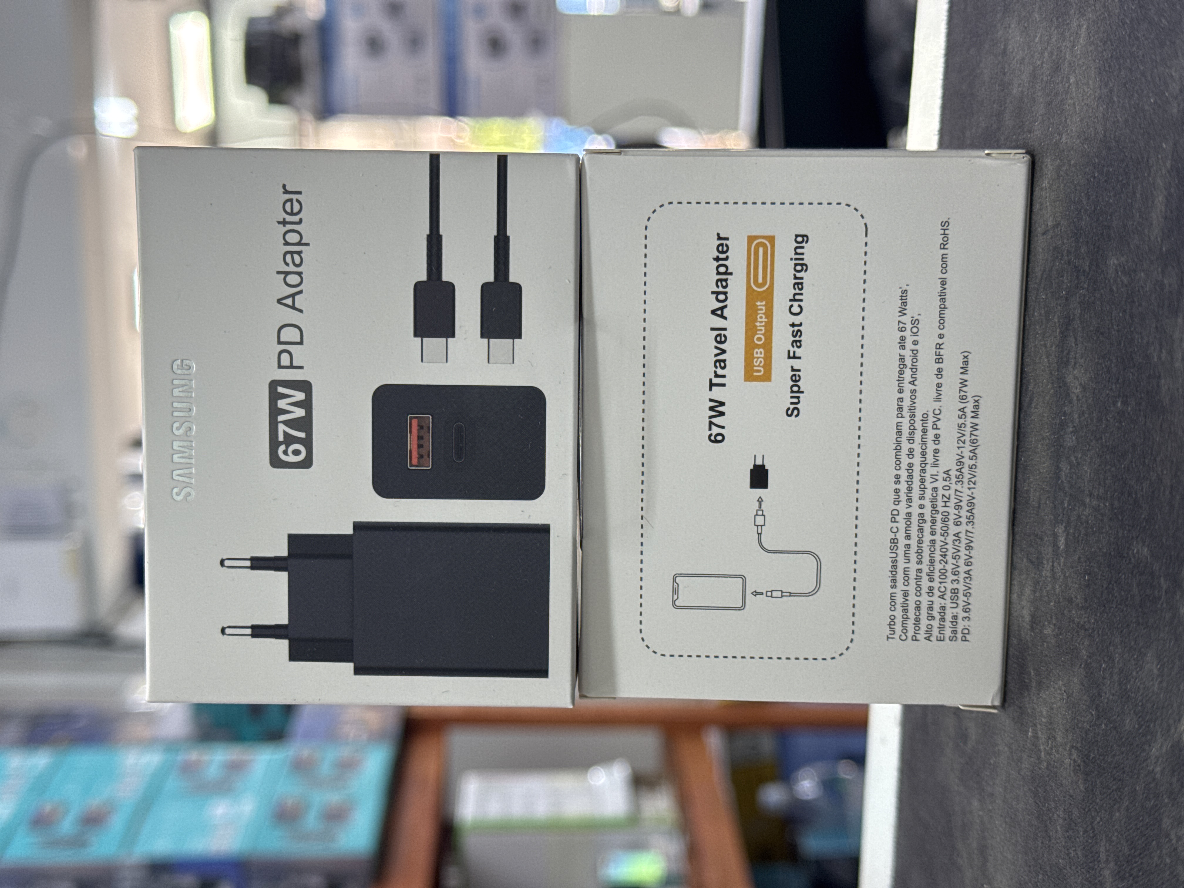 cabezal samsung 67w usb + usb c 
