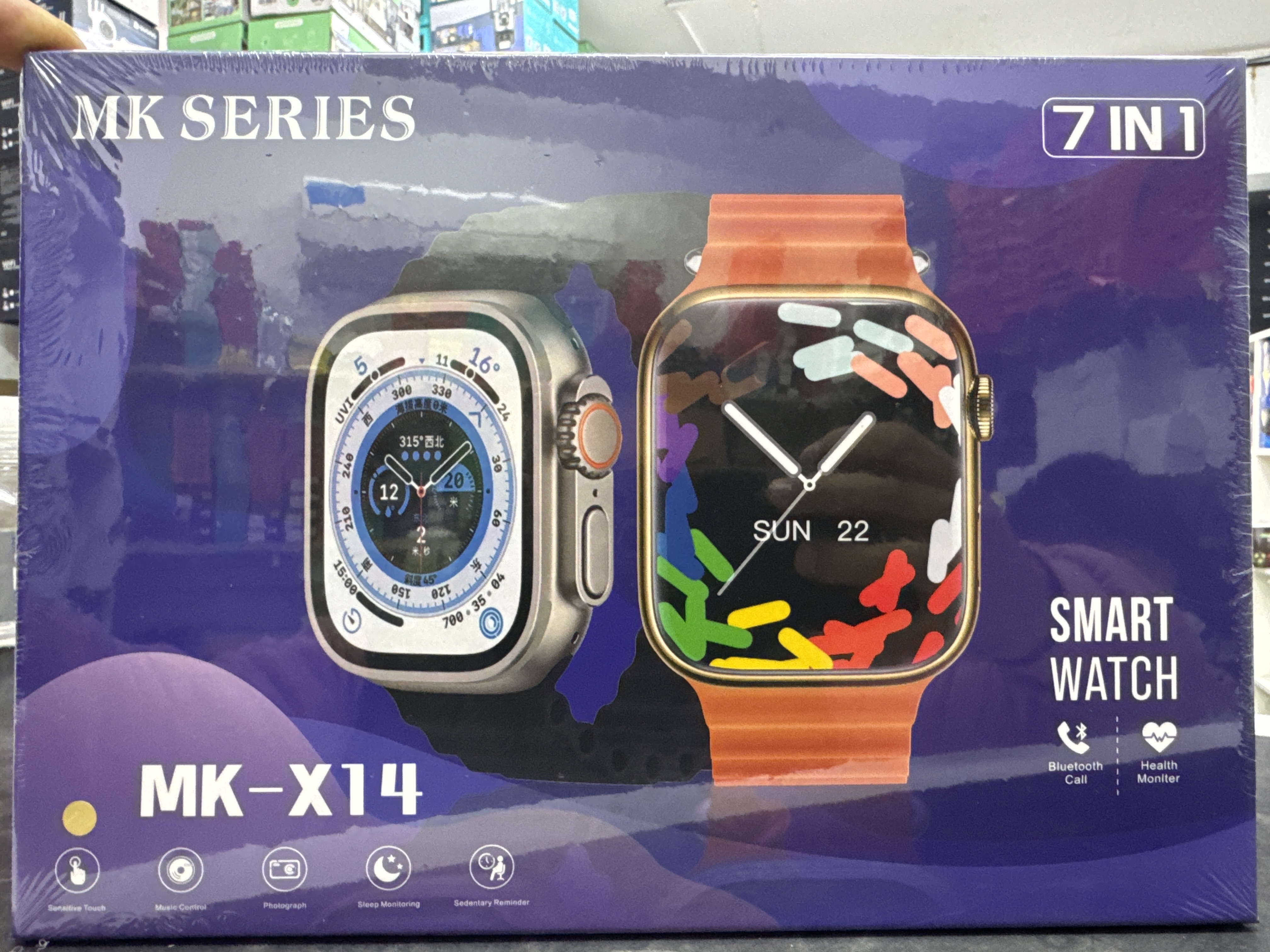 COMBO RELOJ SMART WATCH MK- X14 7EN 1 