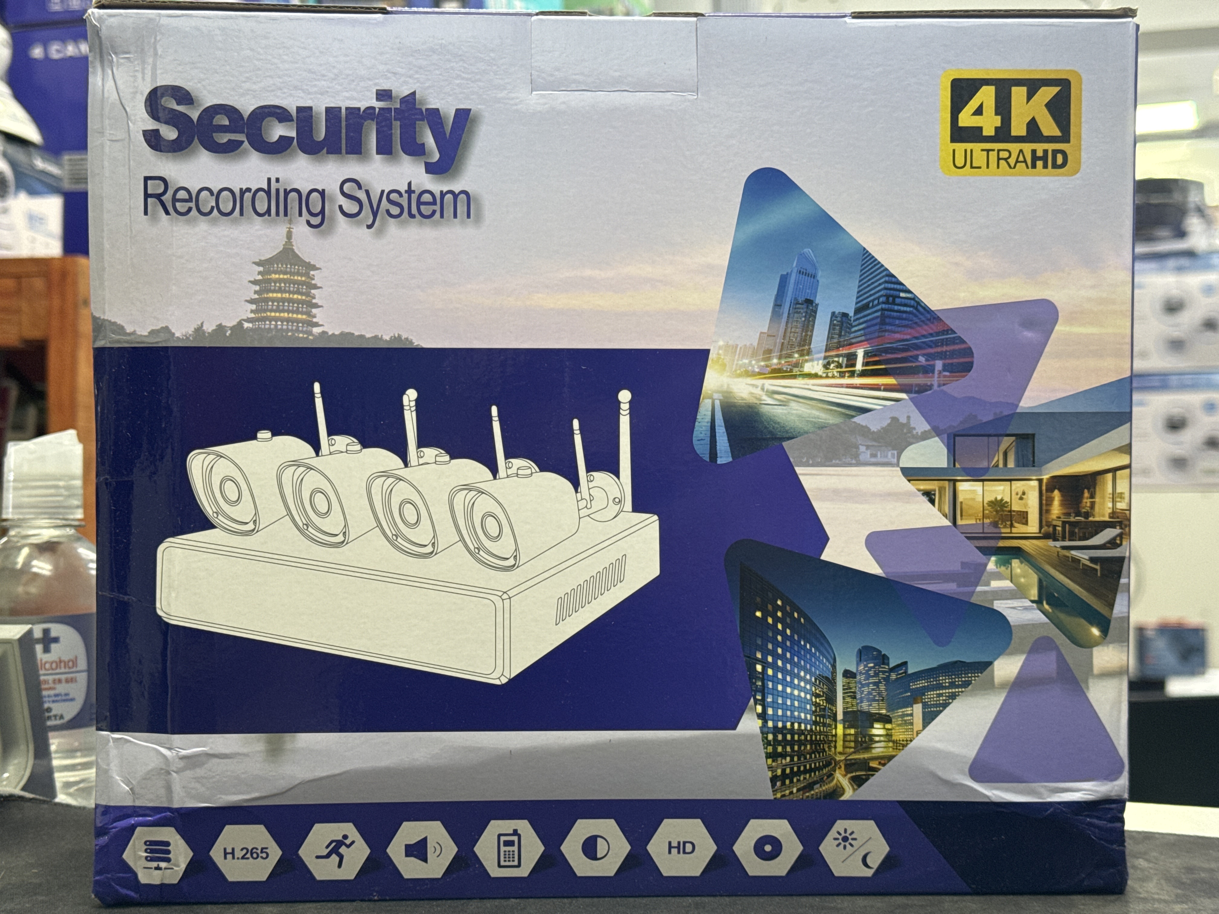 KIT DE SEGURIDAD CAMARA 4 HD (cable) 