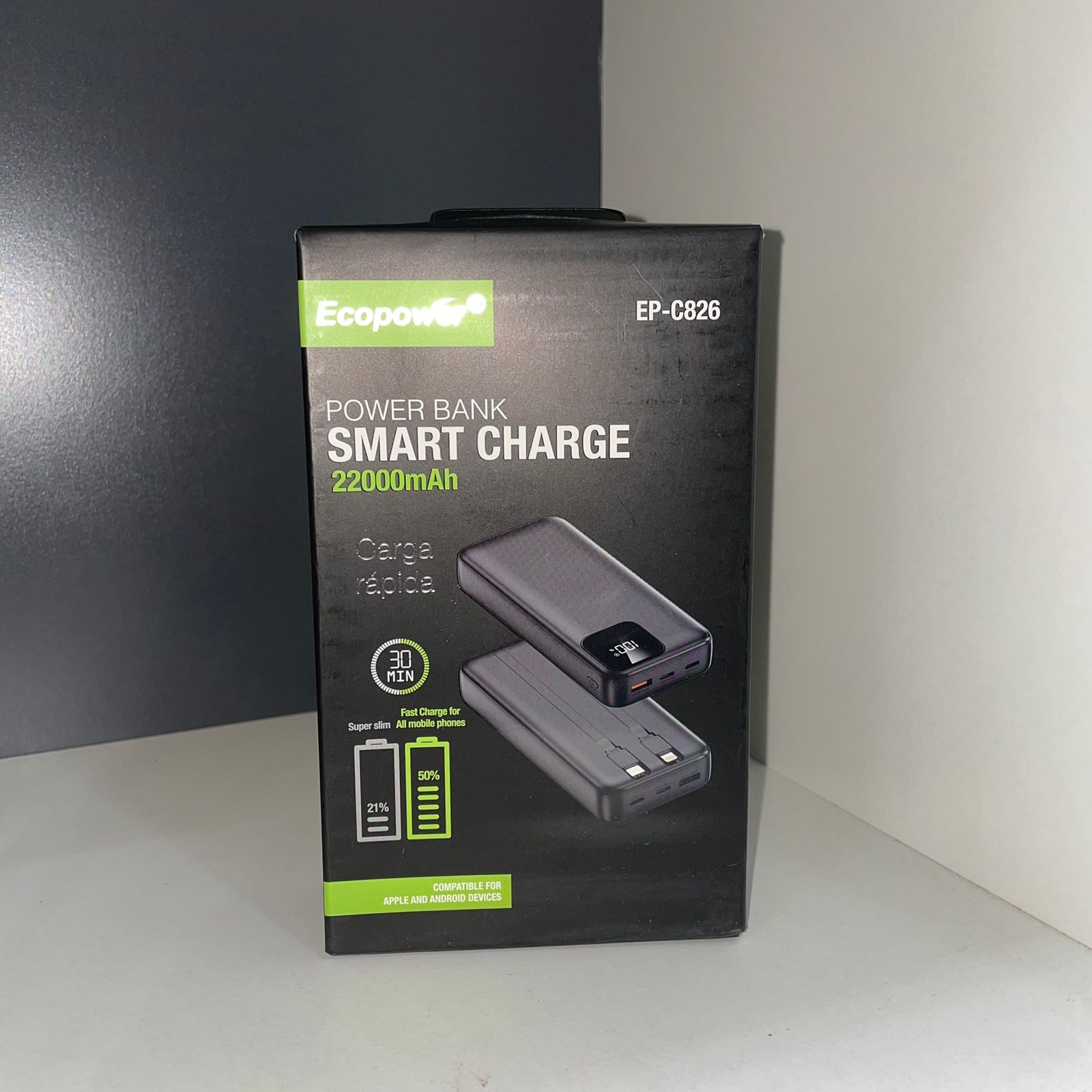 cargador portatil ecopower 22000mah C826