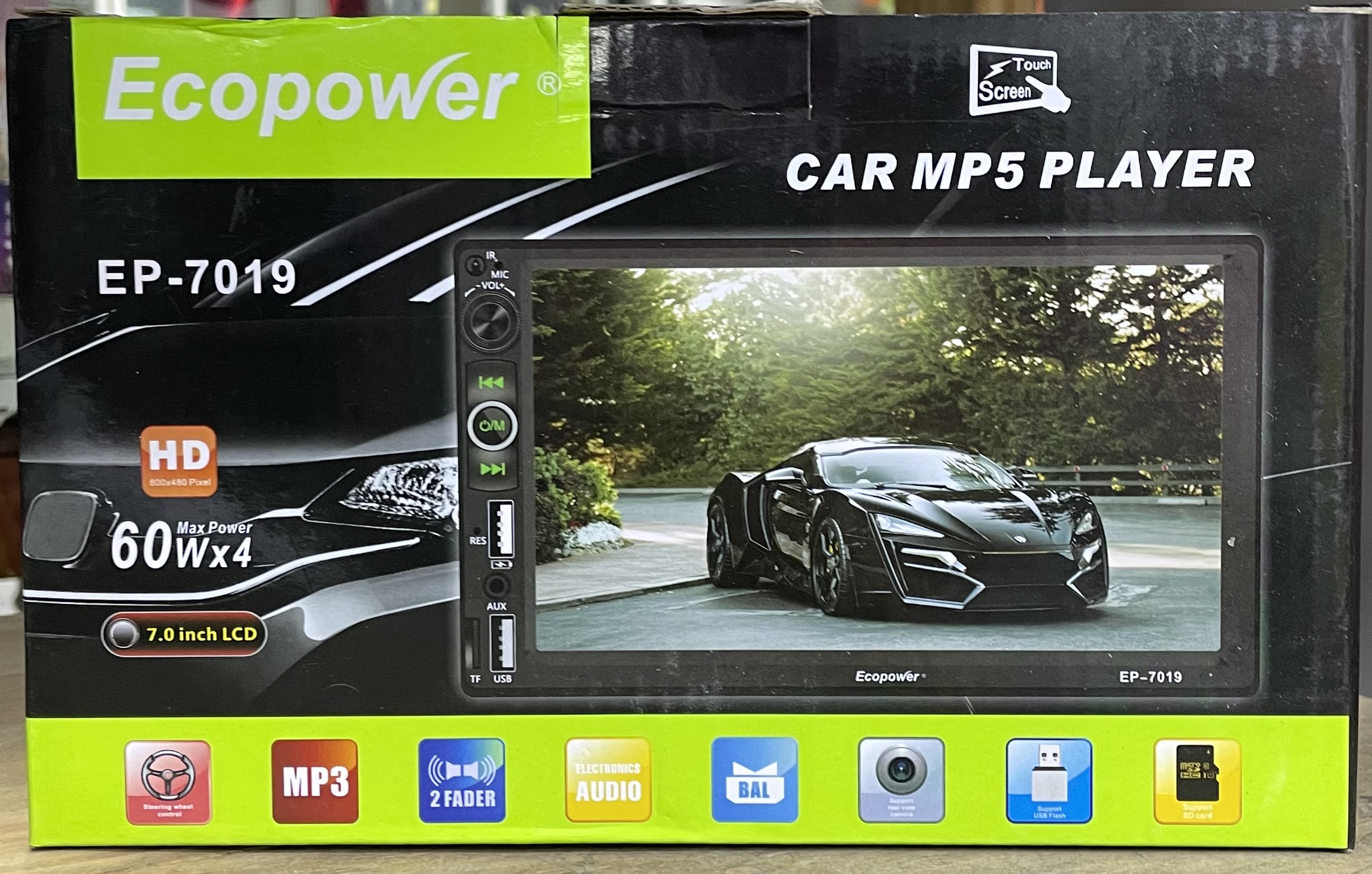 AUTO ESTÉREO MULTIMEDIA PARA AUTO 7.0 ECOPOWER EP 7019