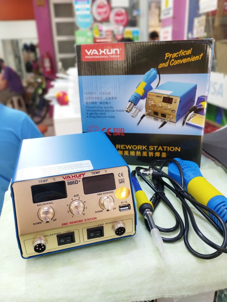 estacion de calor yaxun 886d plus