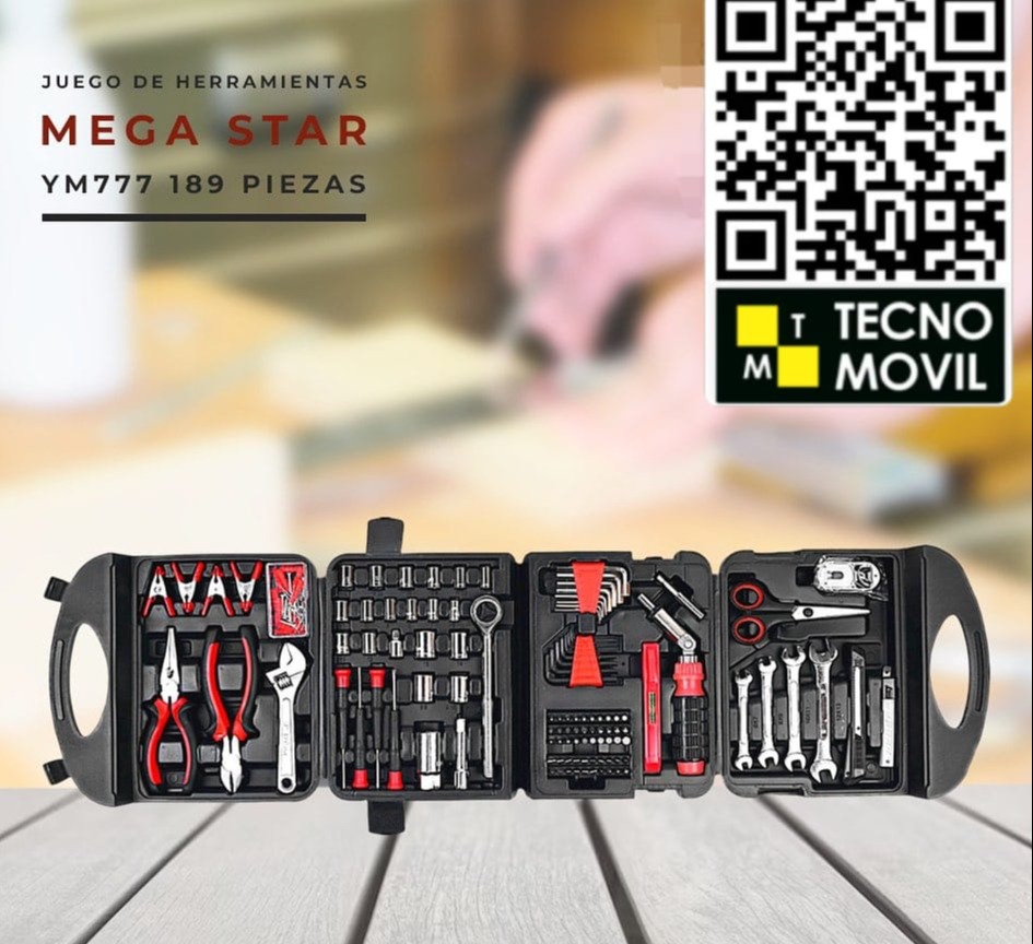 KIT DE HERRAMIENTA MEGA STAR YM 777