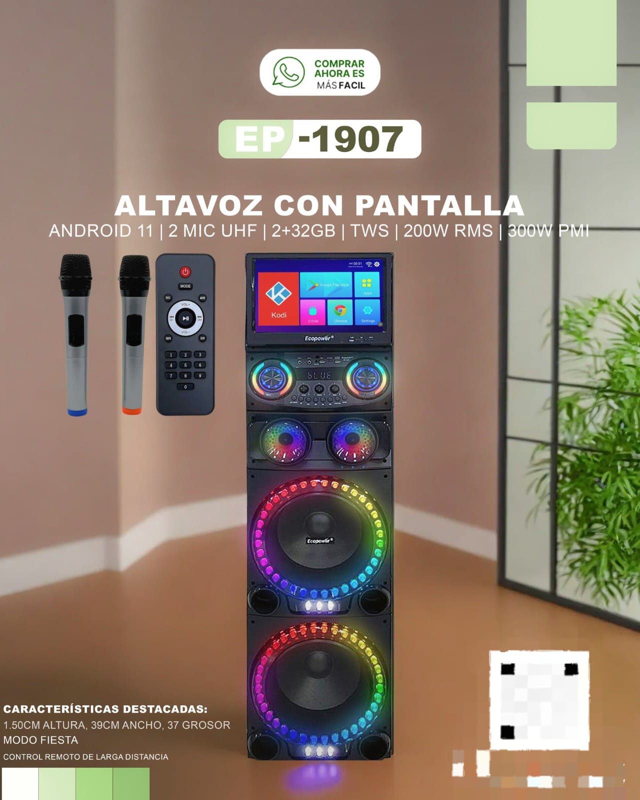 Parlante Ecopower Ep 1907