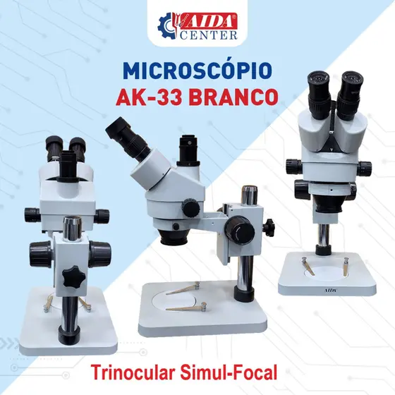 microscopio con base AK 33 (BLANCO)