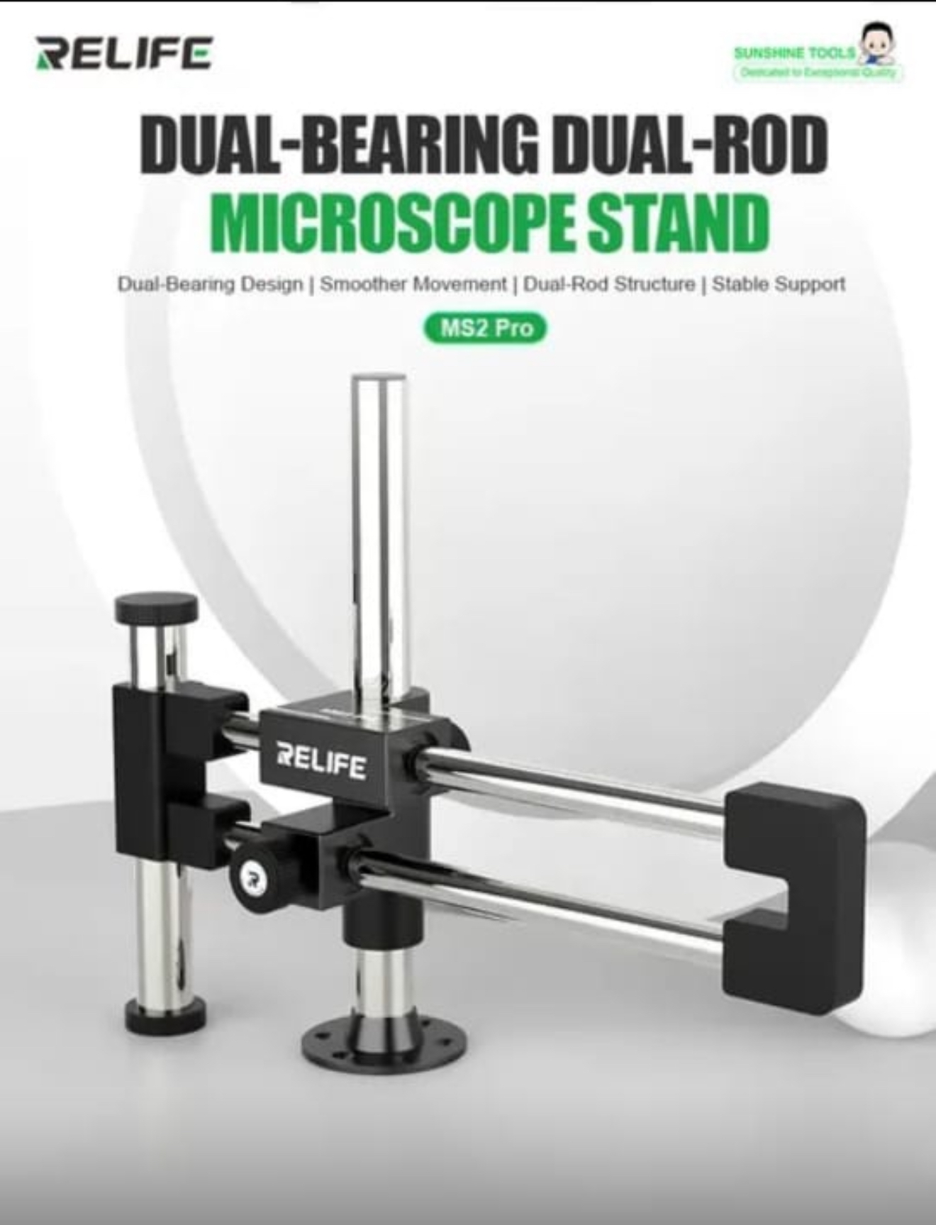 Soporte para Microscopio Relife Dual Rod (MS2 Pro)