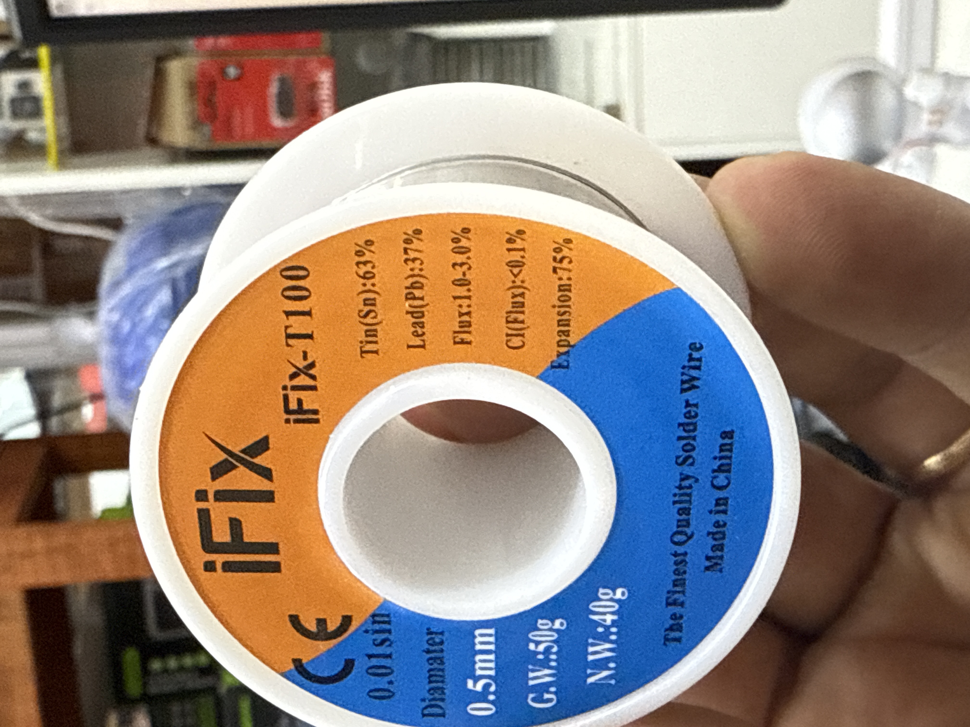 estaño en rollo Ifix chico 0.5mm ( t100 )