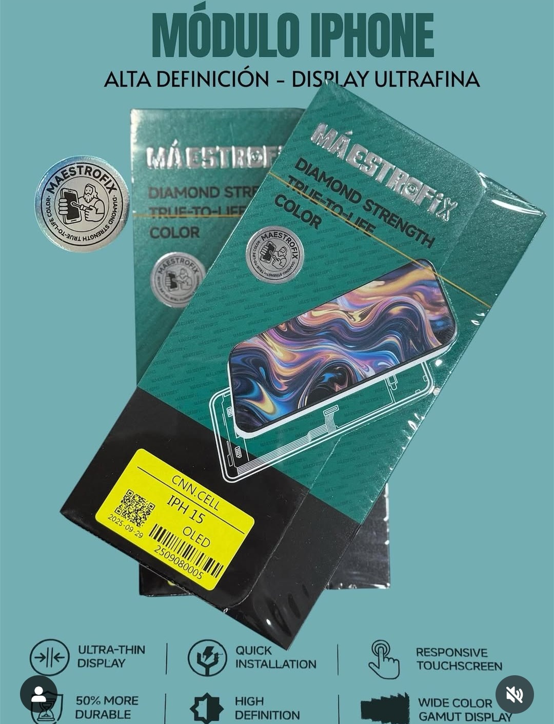 MODULO IPHONE 15 IC MAESTROFIX 