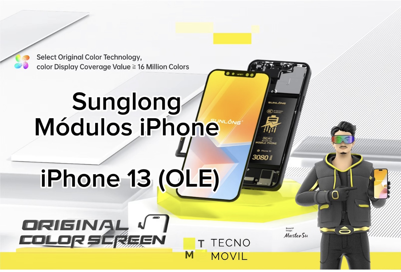 MODULO IPHONE 13 OLED IC SUNLONG 