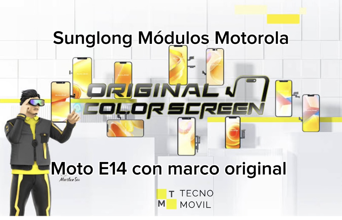 MODULO MOTOROLA E14 ORIGINAL CON MARCO SUNLONG