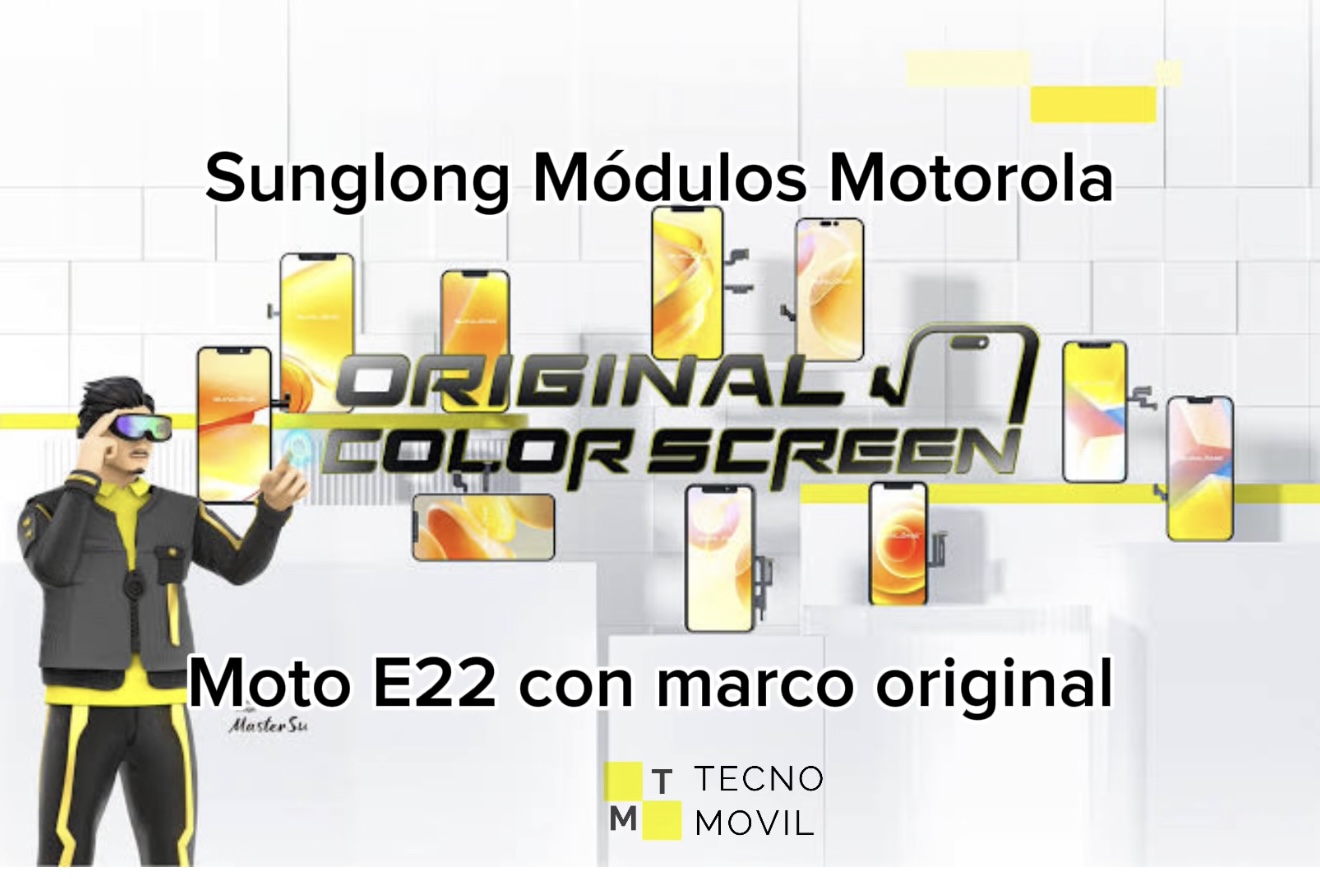 MODULO MOTOROLA E22 ORIGINAL CON MARCO SUNLONG