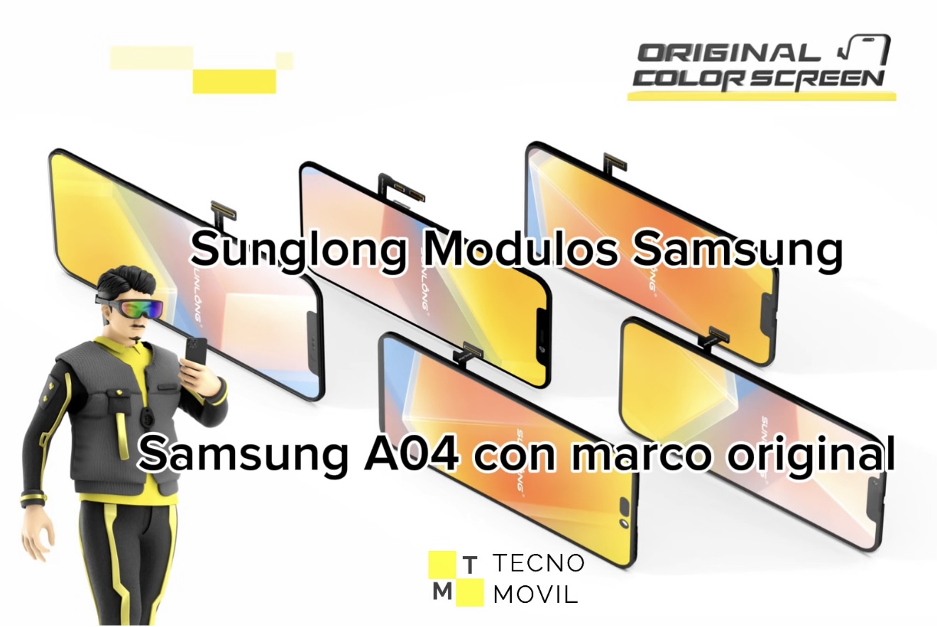 MODULO SAMSUNG A04 ORIGINAL CON MARCO SUNLONG