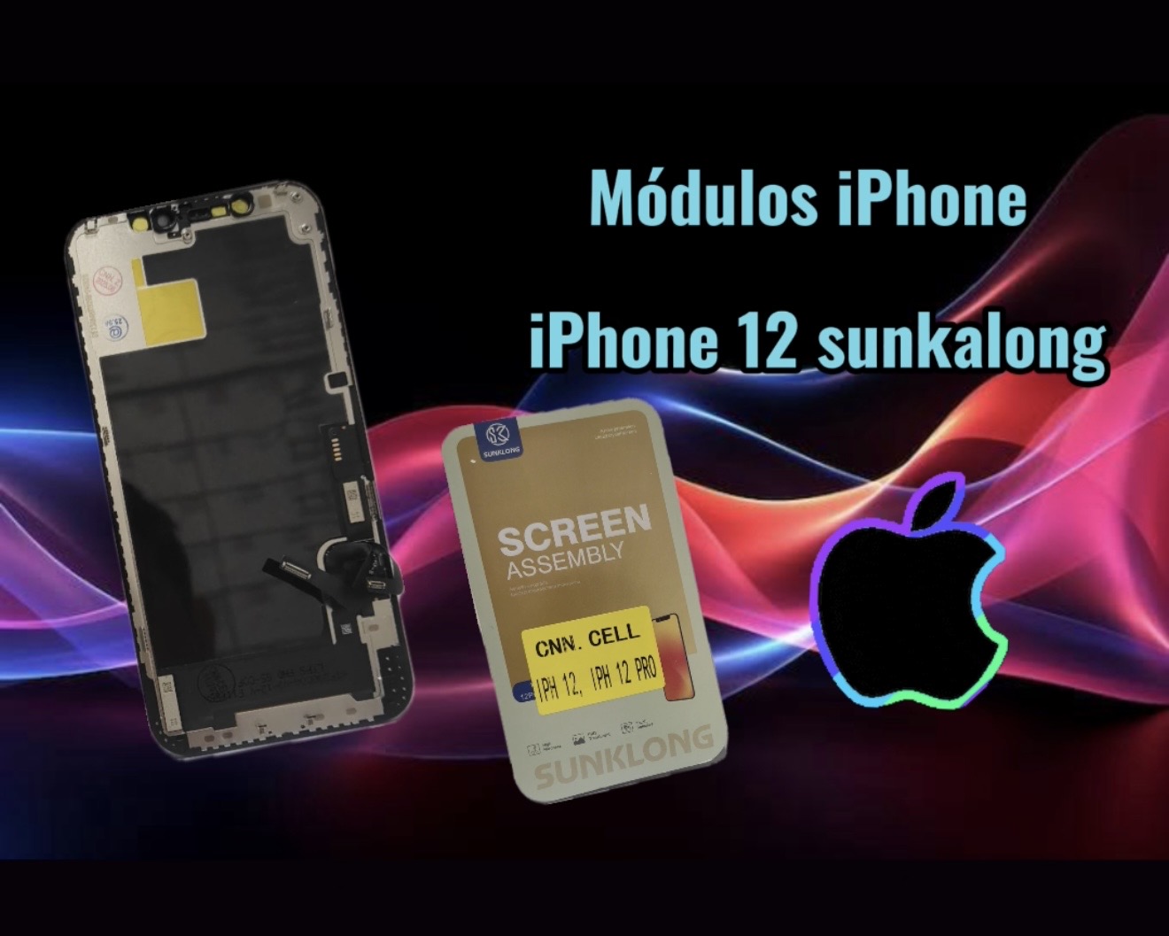 MODULO IPHONE 12/12 PRO SUNKLONG CNN 