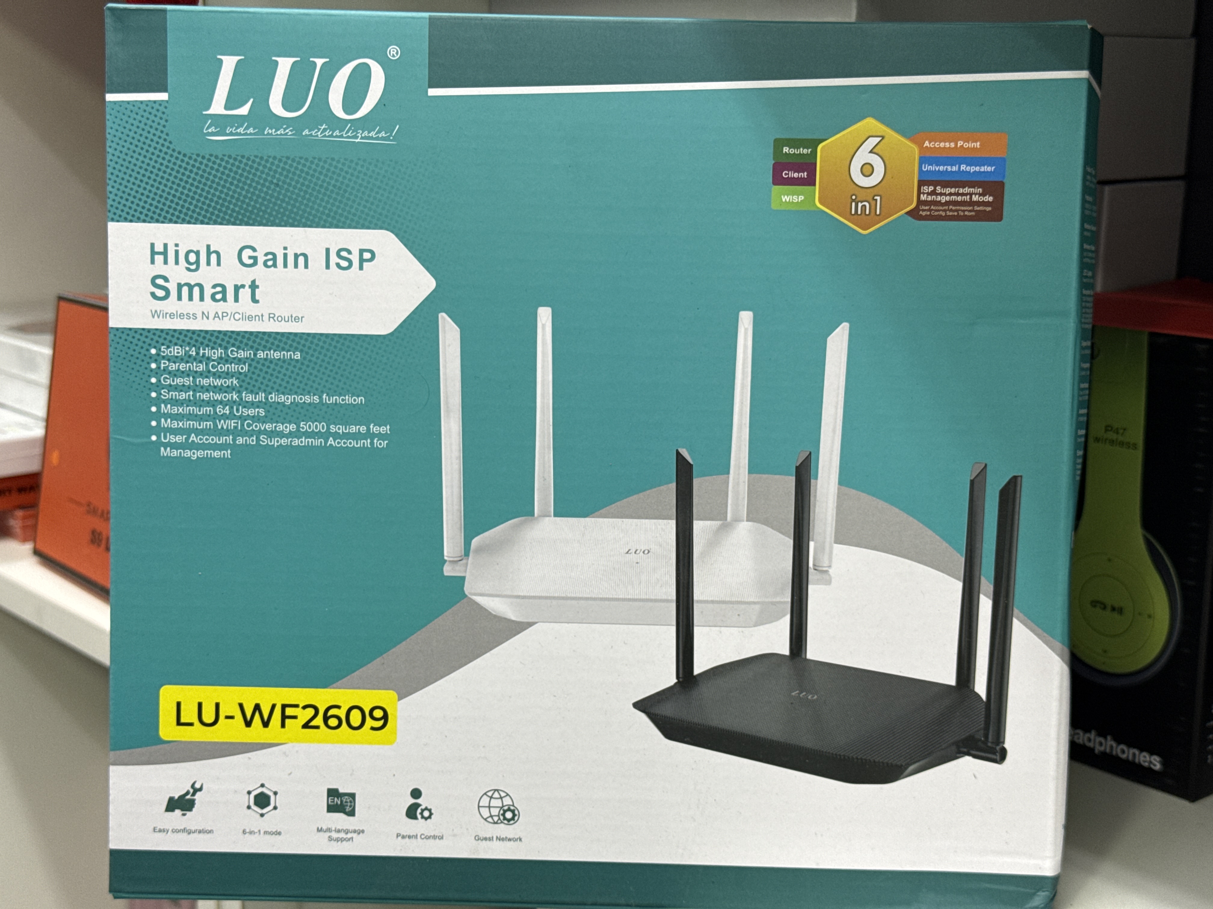router LUO WF-2609 4 antenas