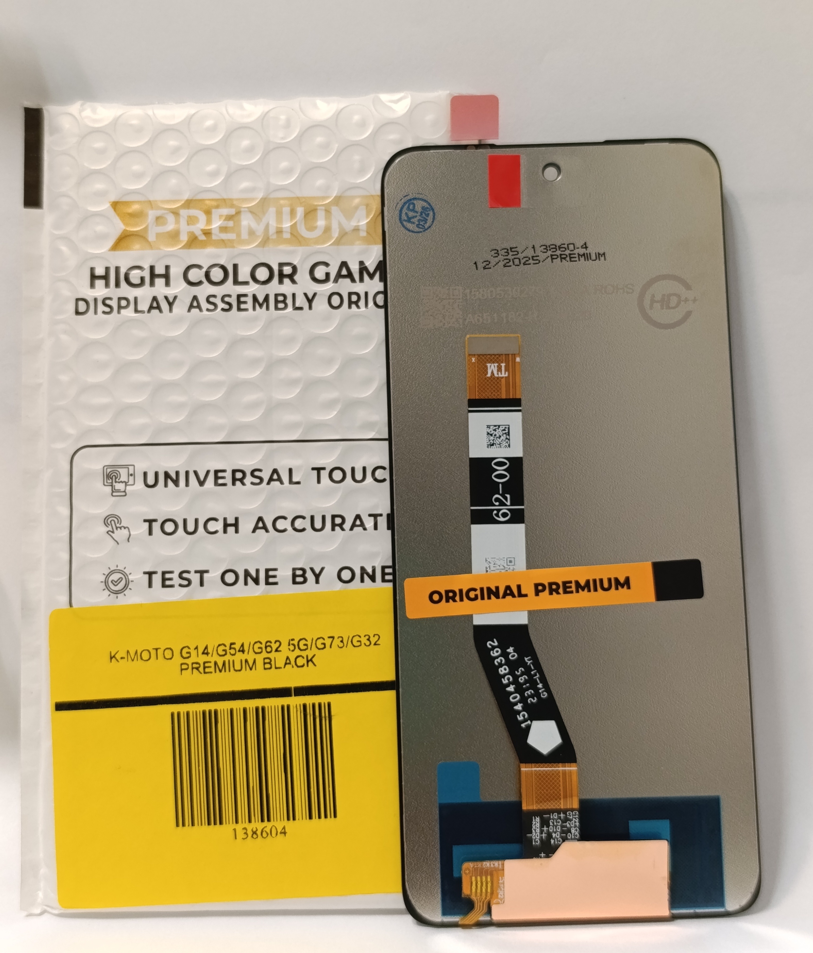 Modulo motorola g14/g54/g62 5g premium