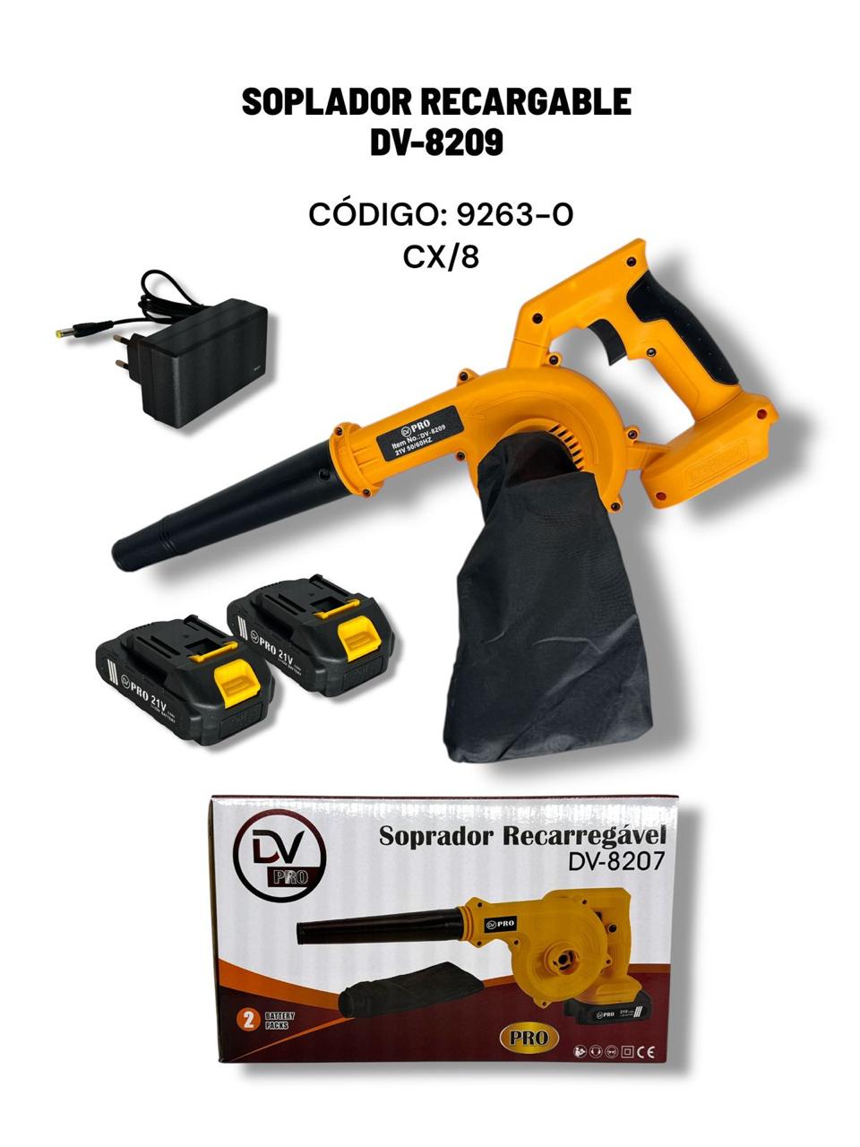 Soplador recargable dv (8207)