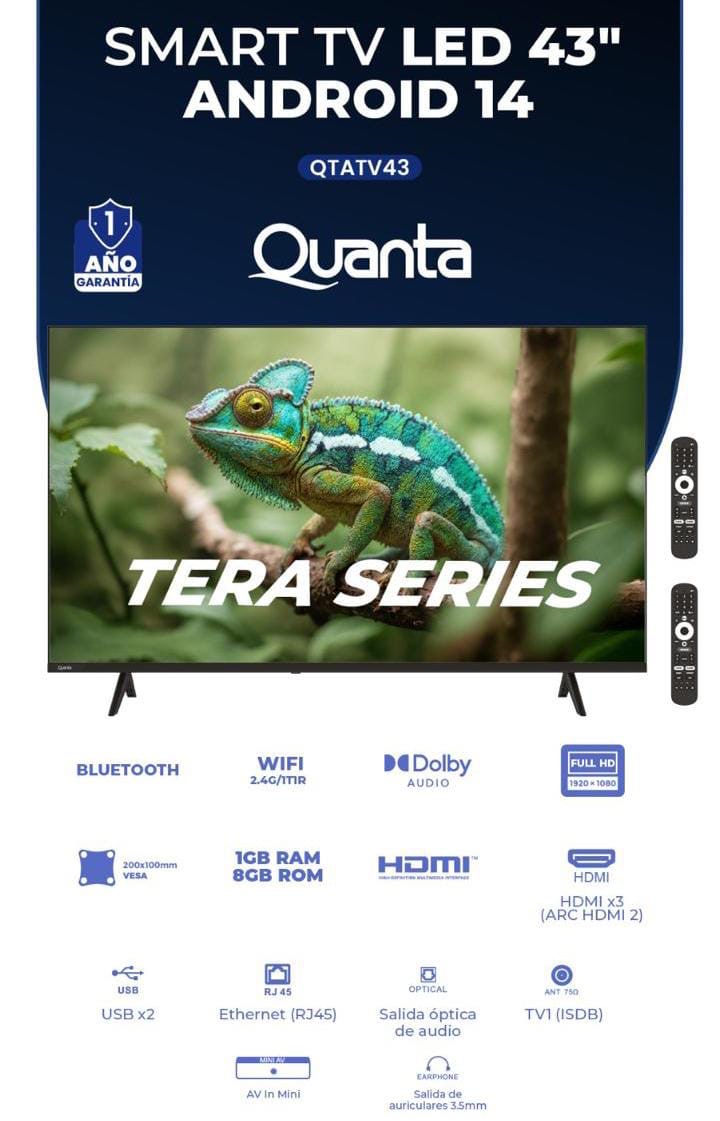 SMART TV QUANTA 43'