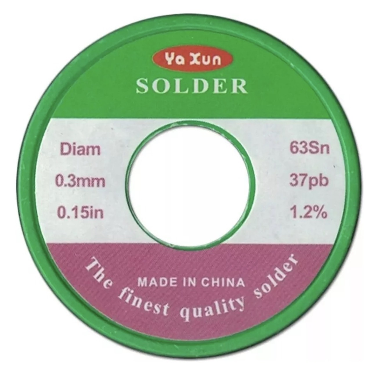 estaño en rollo yaxun  chico 0.3mm 