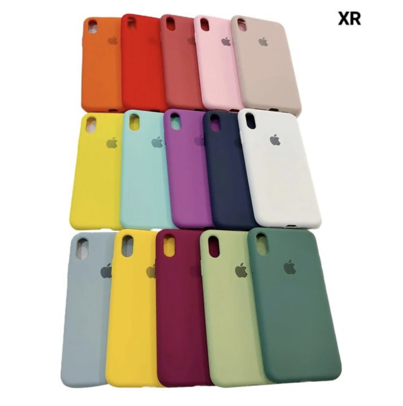 Tpu original silicon case iphone xr cubre cam