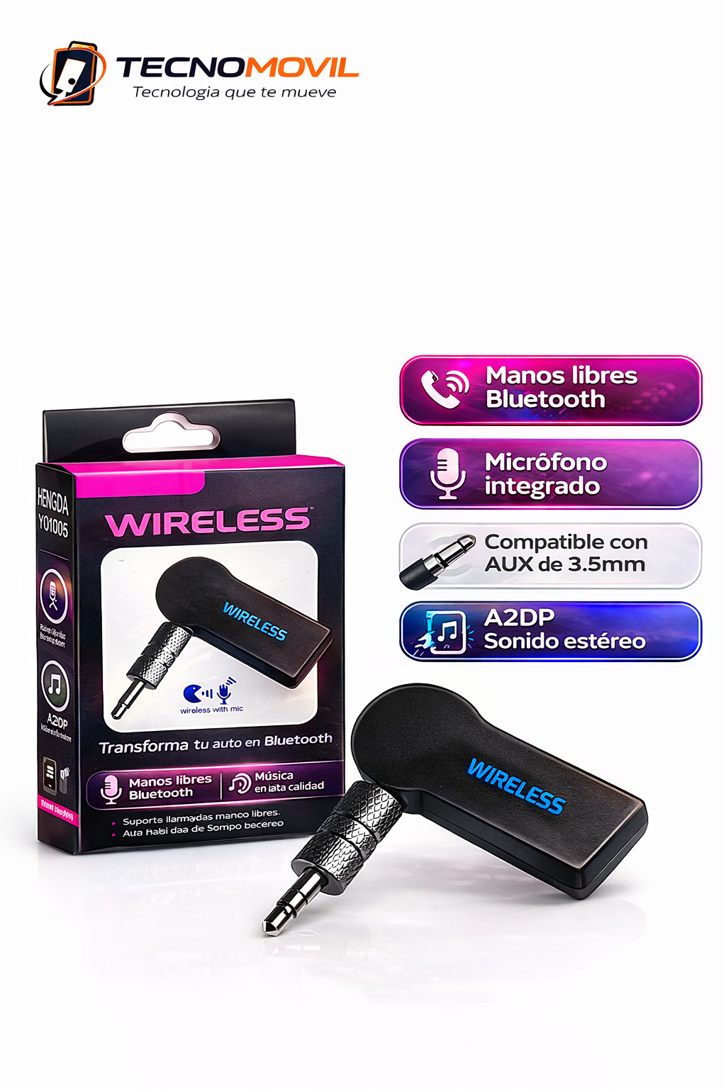 Auxiliar Bluetooth (Caja Negra)