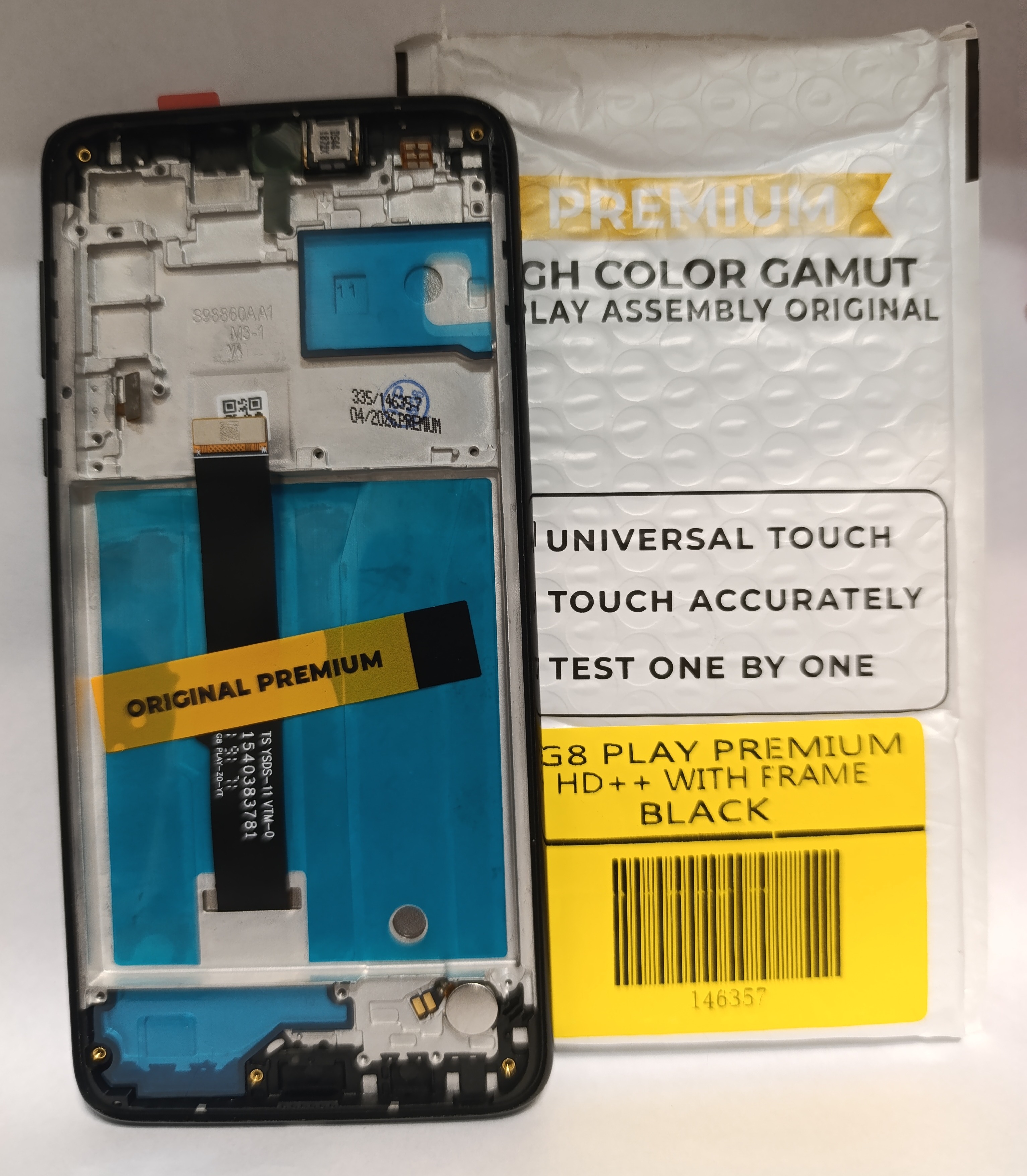 modulo motorola g8 play premium con marco