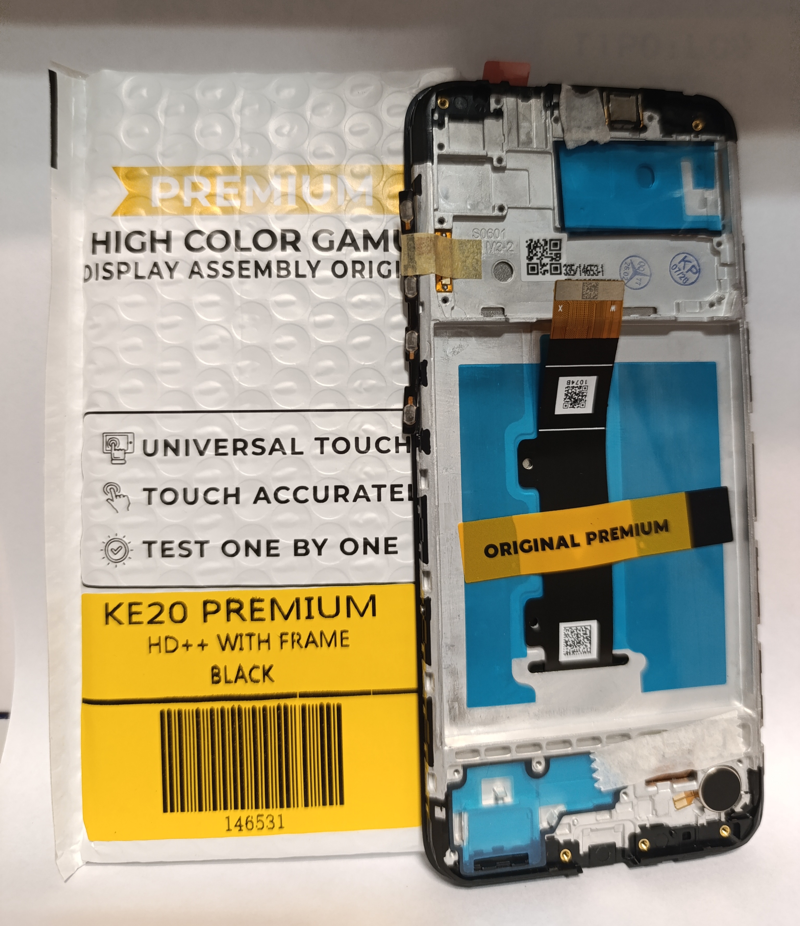 modulo motorola e20 premium con marco