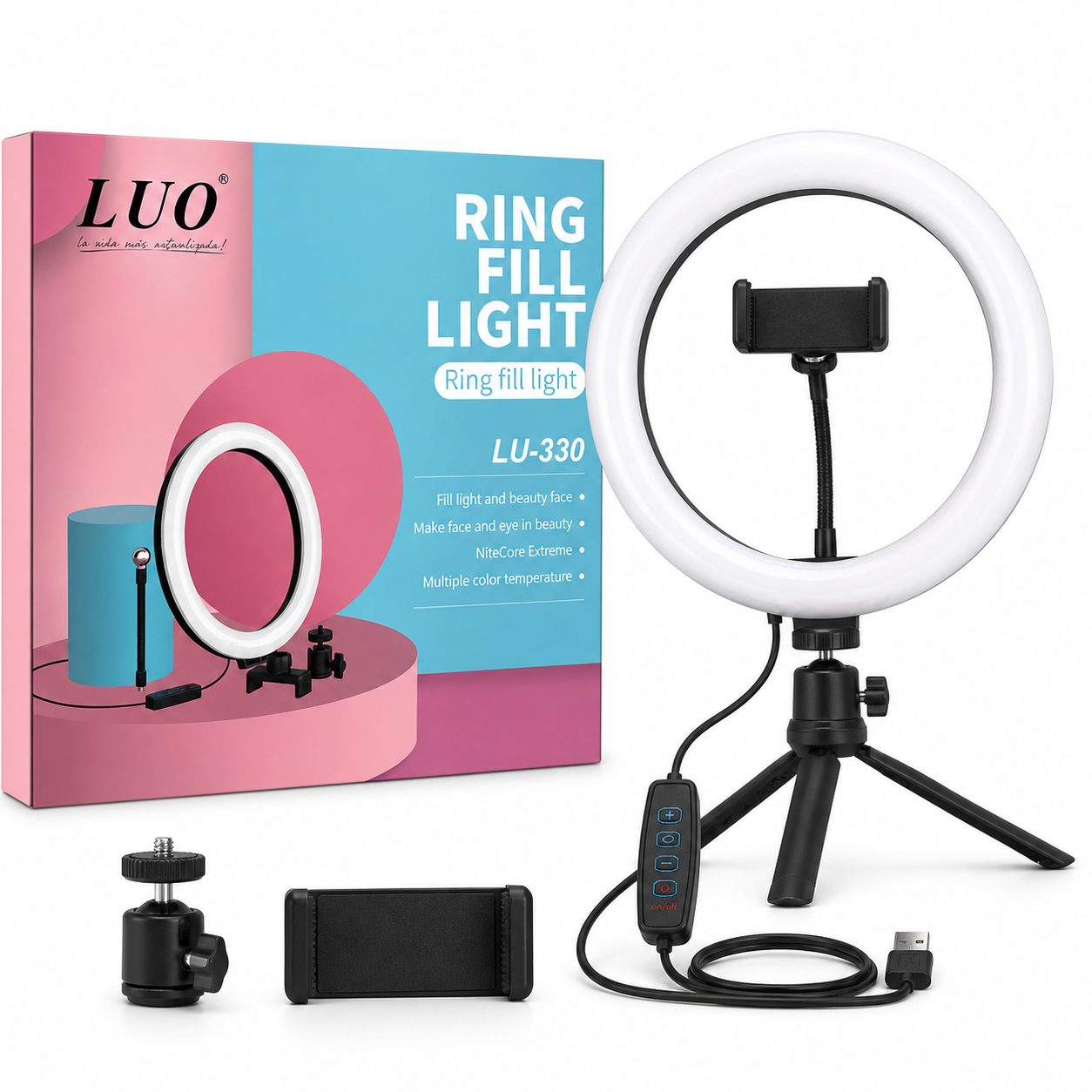 Aro led luo 8" de 160cm (lu 330)