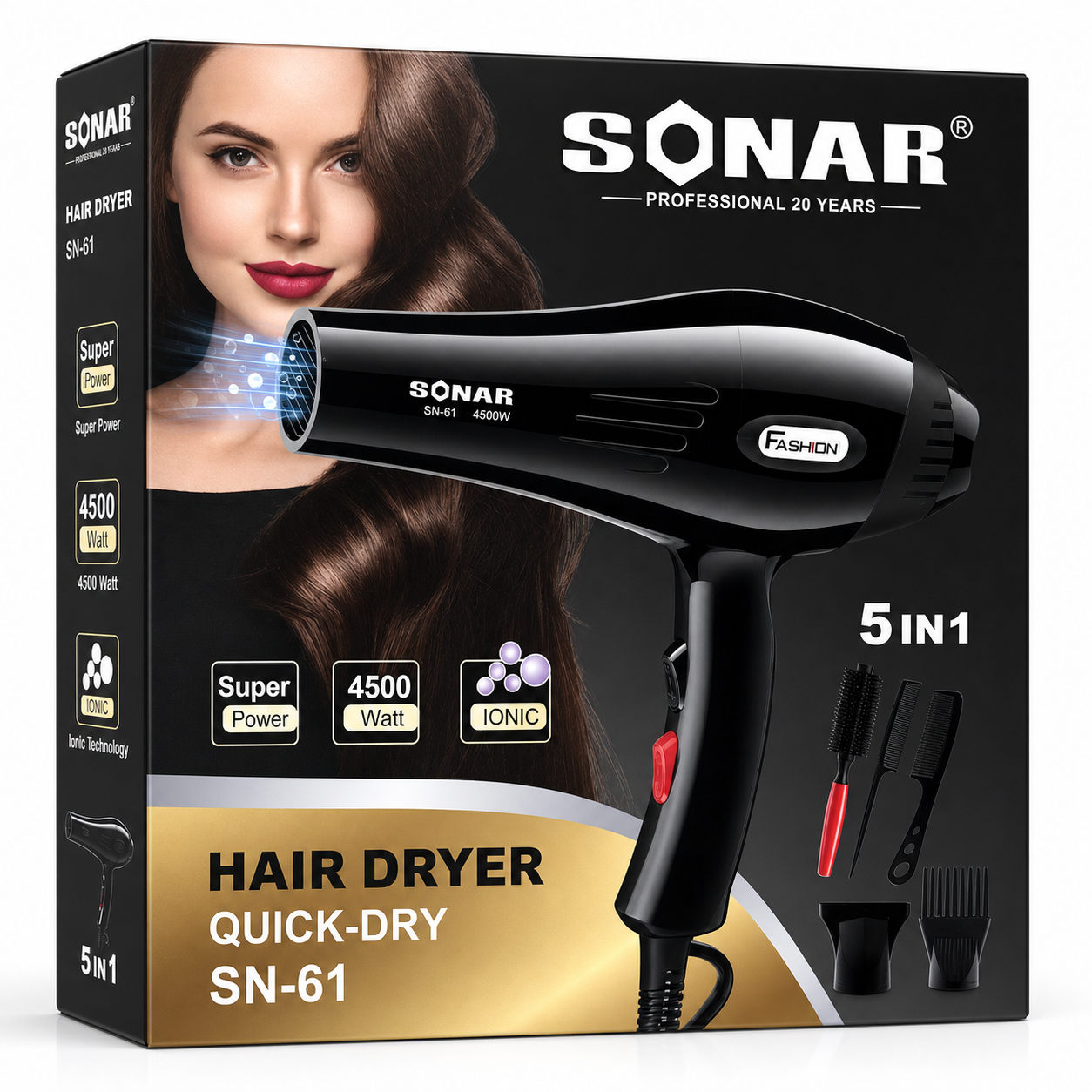 Secador de pelo sonar sn-61