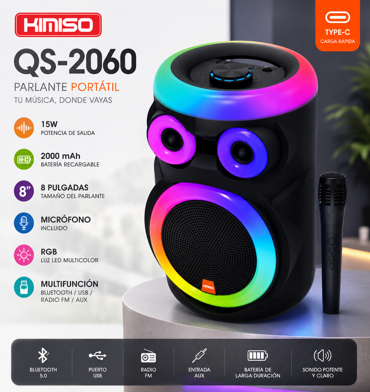 Parlante Kimiso QS-2060