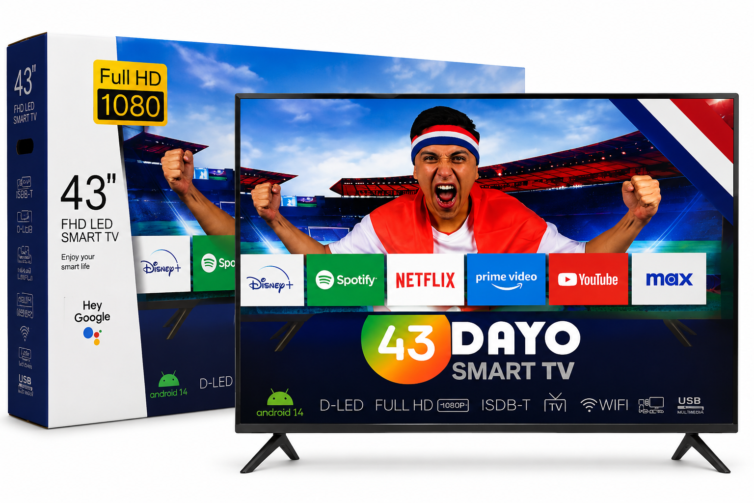 Smart tv DAYO 43'