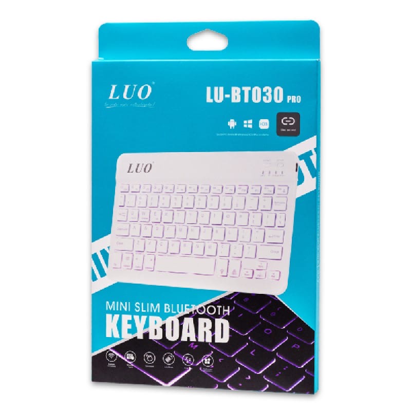 Teclado slim bluetooth luo (bt 030)