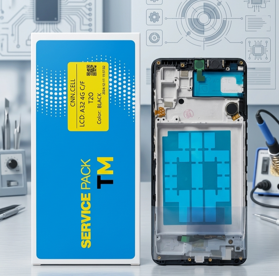 Modulo samsung a32 4g con marco t20 caja amarilla