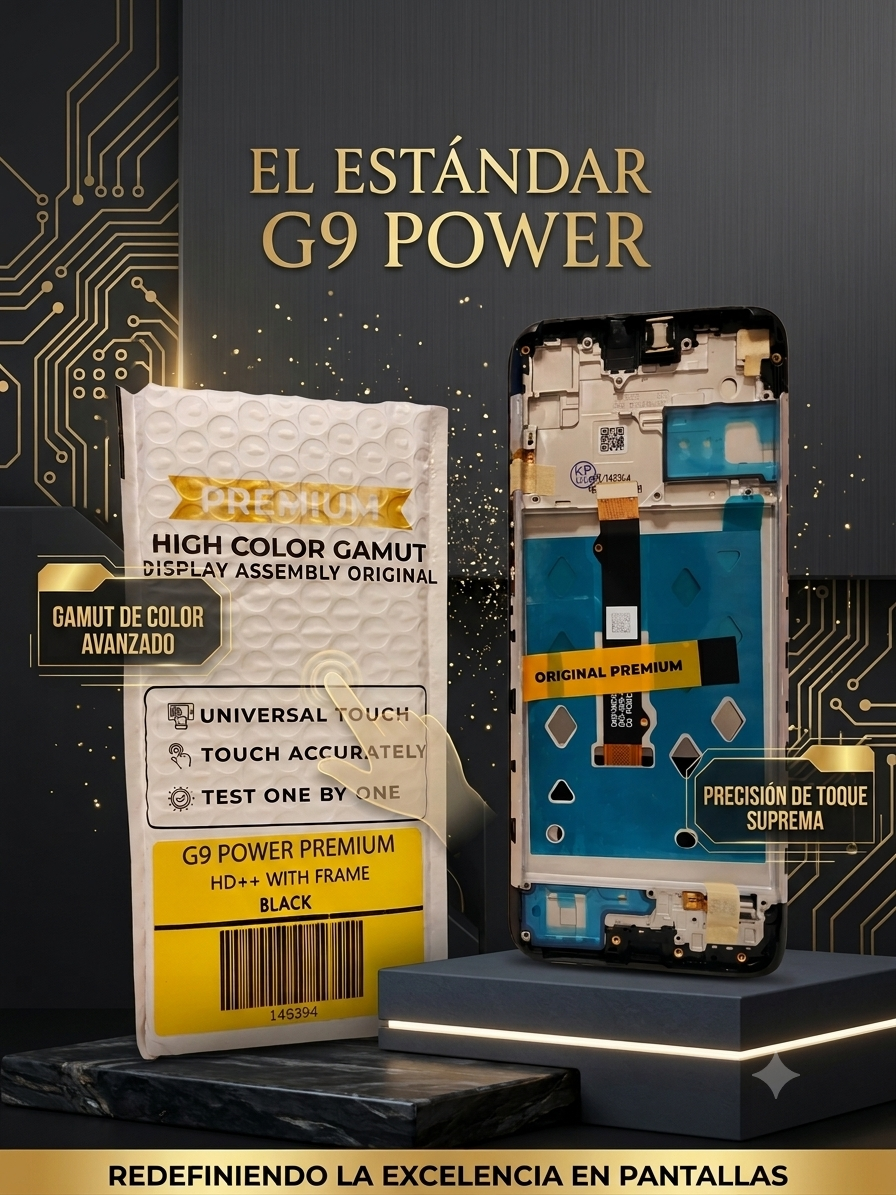 modulo moto g9 power premium con marco 