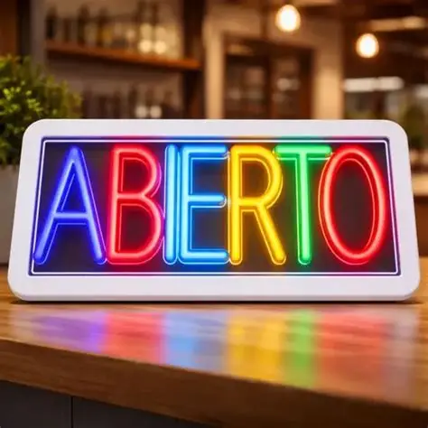 Cartel (neon) ABIERTO 