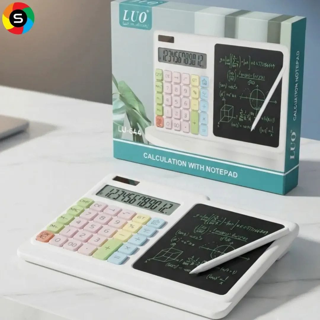Calculardora con pizarra luo  (lu 644)