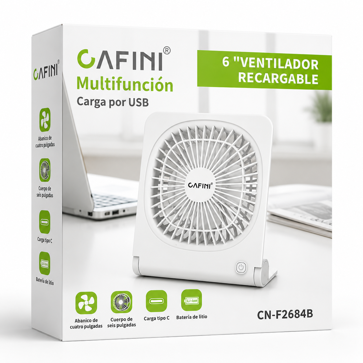 Ventilador Portatil Cafini ( F2684B )