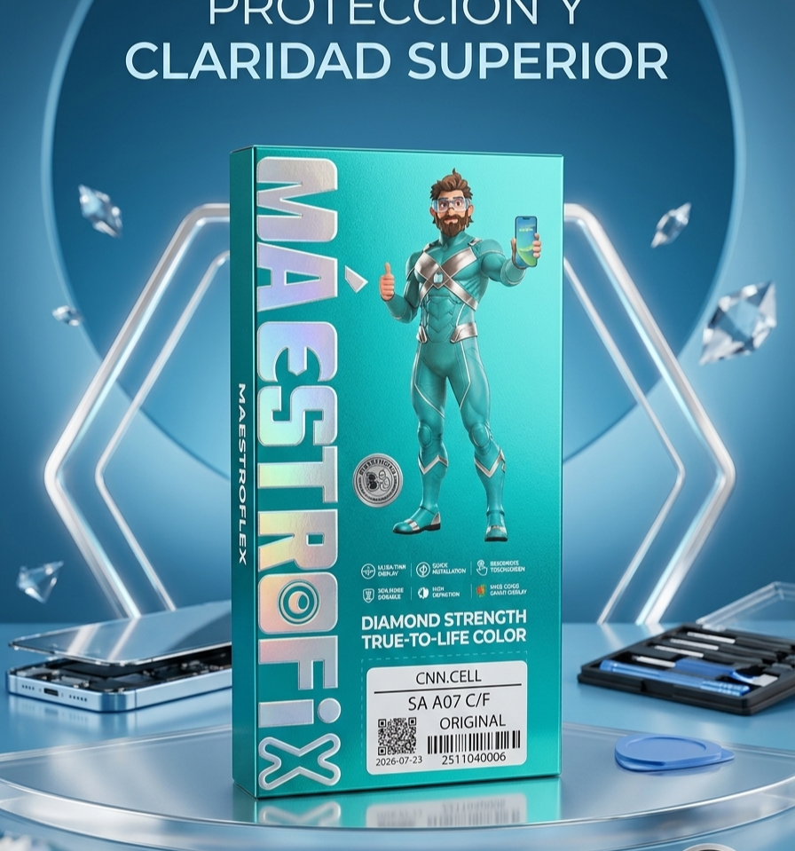 modulo samsung a07 maestrofix con marco 