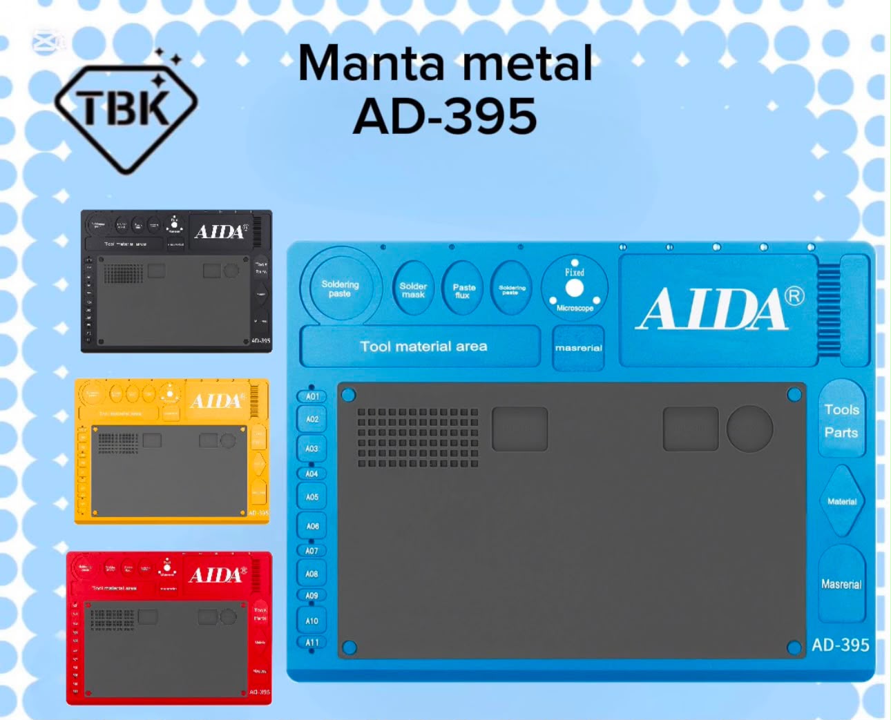 Manta Metal Para Microscopio (Ad 395)