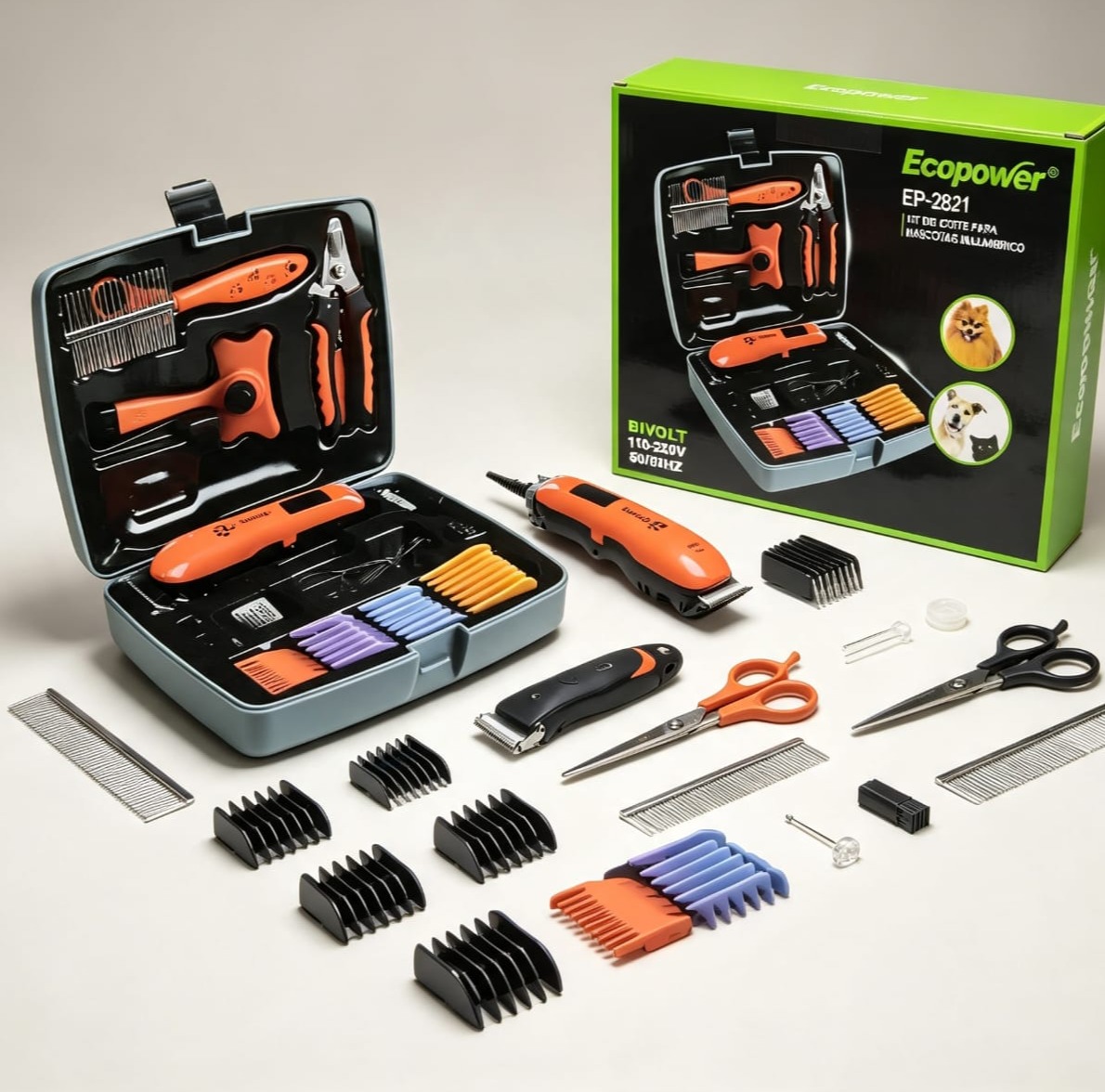 Kit corta pelo para mascota ecopower (2821)